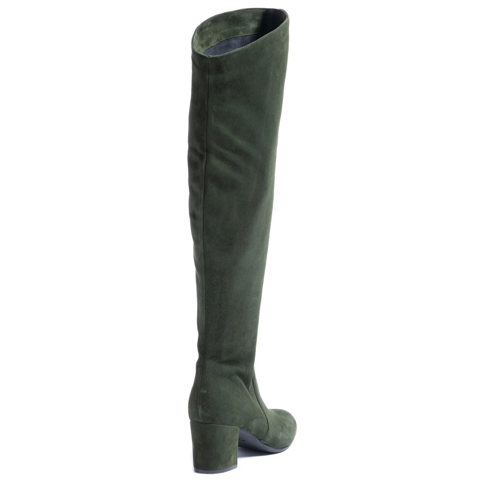 Herring Varese ladies rubber-soled boots in green suede - Image 5