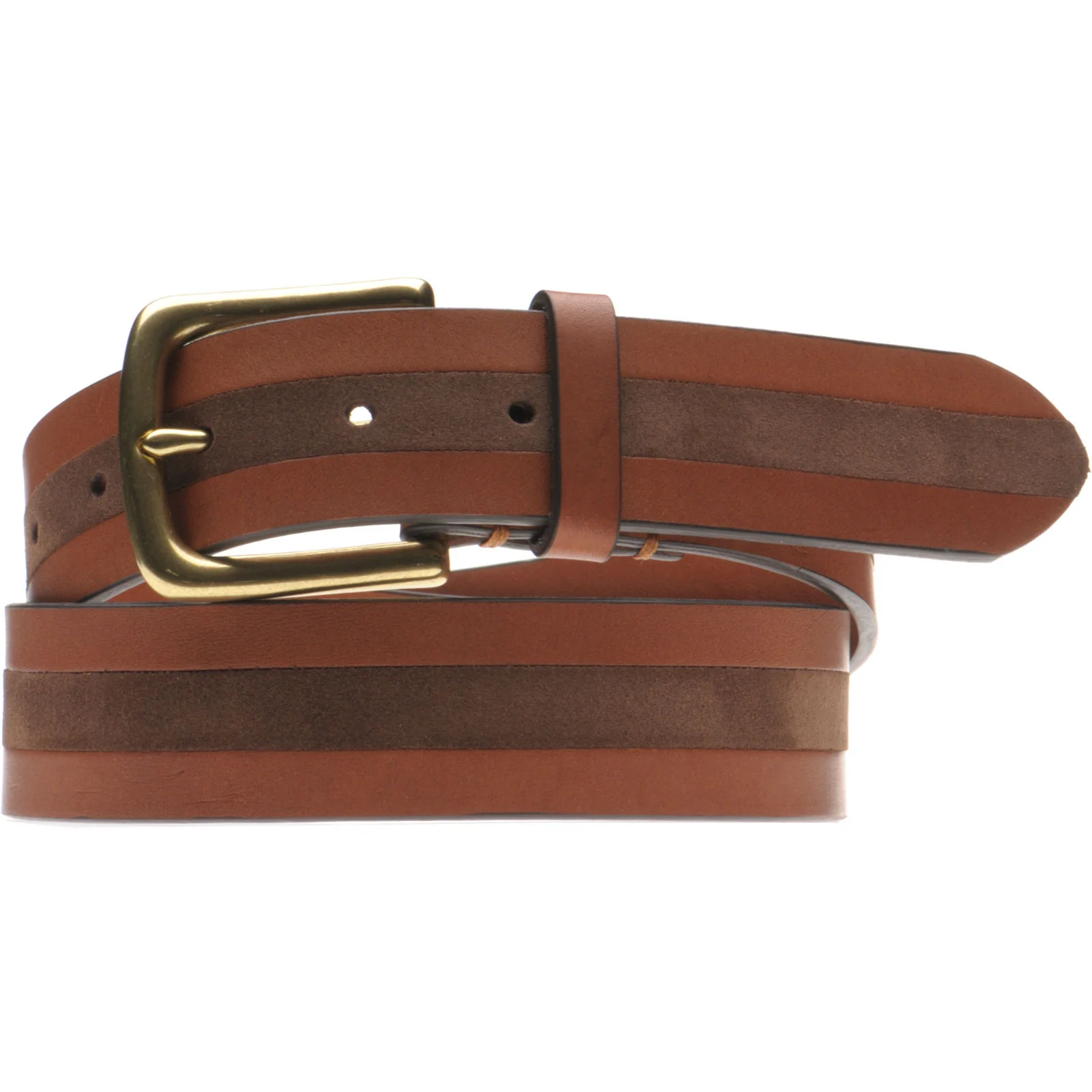 Herring Verge Belt in brown stripe