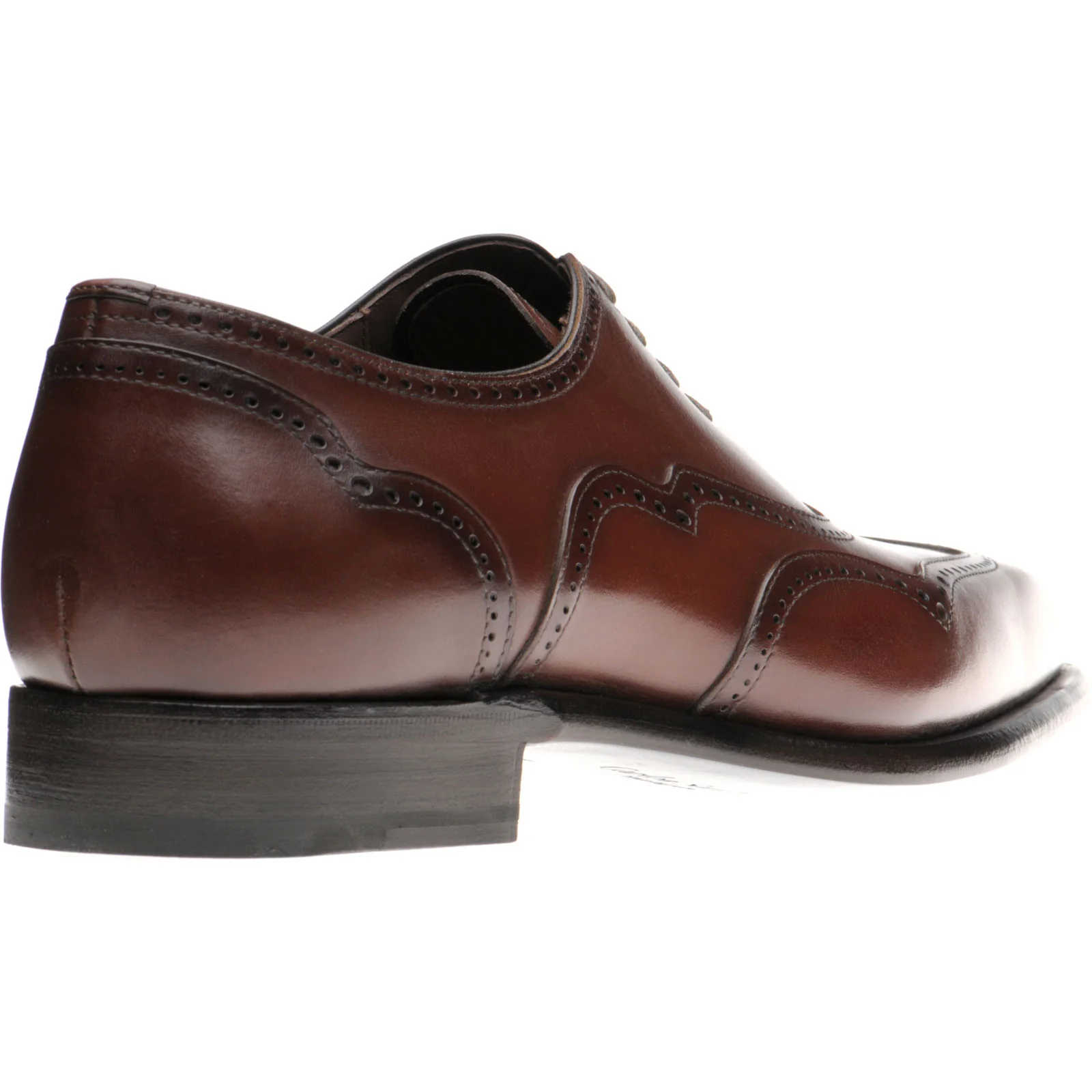 Herring Villiers mens brogues in brown calf - Image 4