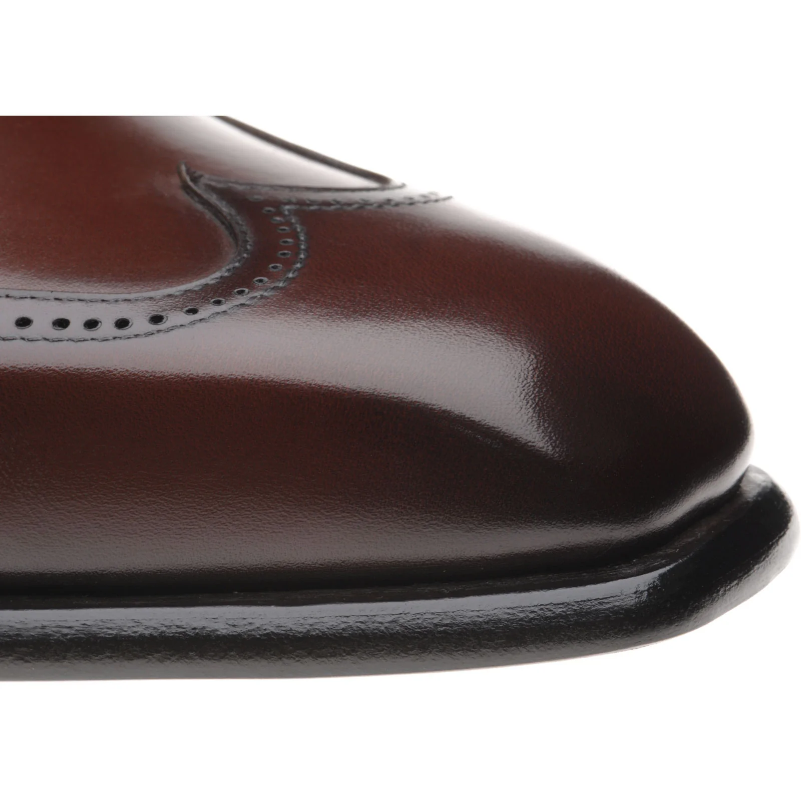 Herring Villiers mens brogues in brown calf - Image 5