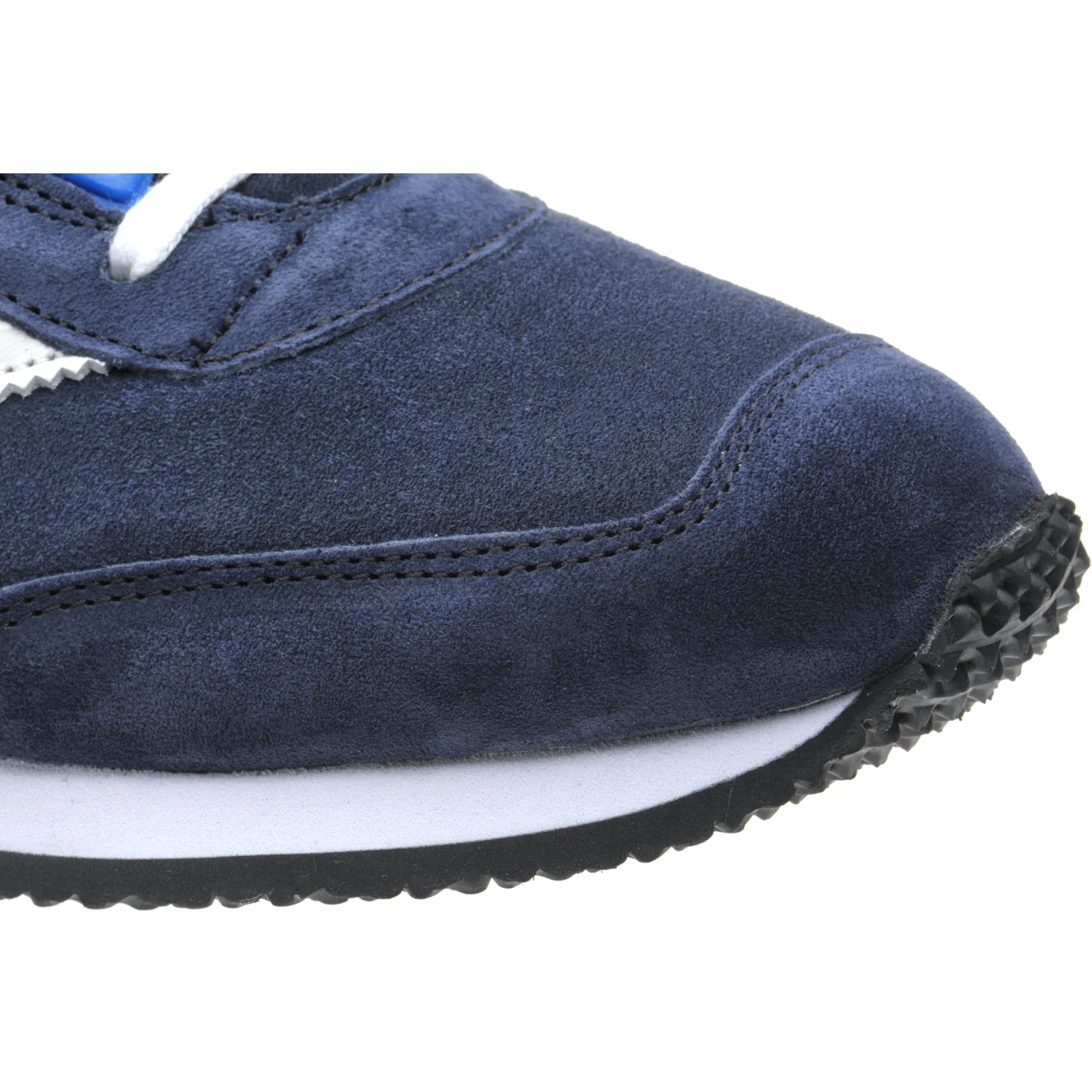 Herring Voyager Trainer mens rubber-soled in navy suede and white calf - Image 5