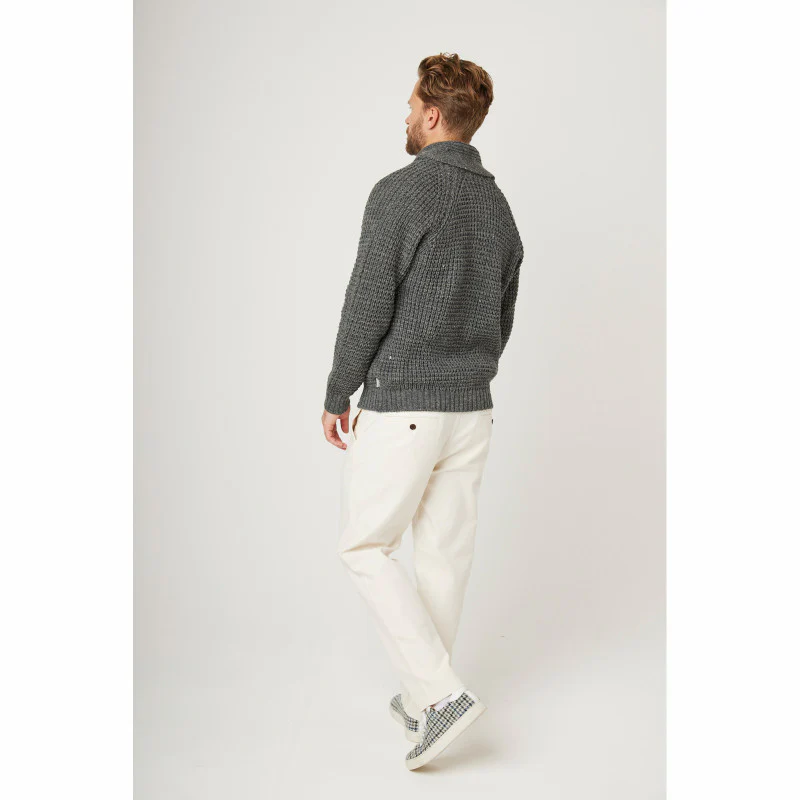 Herring Waffle Shawl Cardigan by Peregrine in nimbus(grey) - Image 3