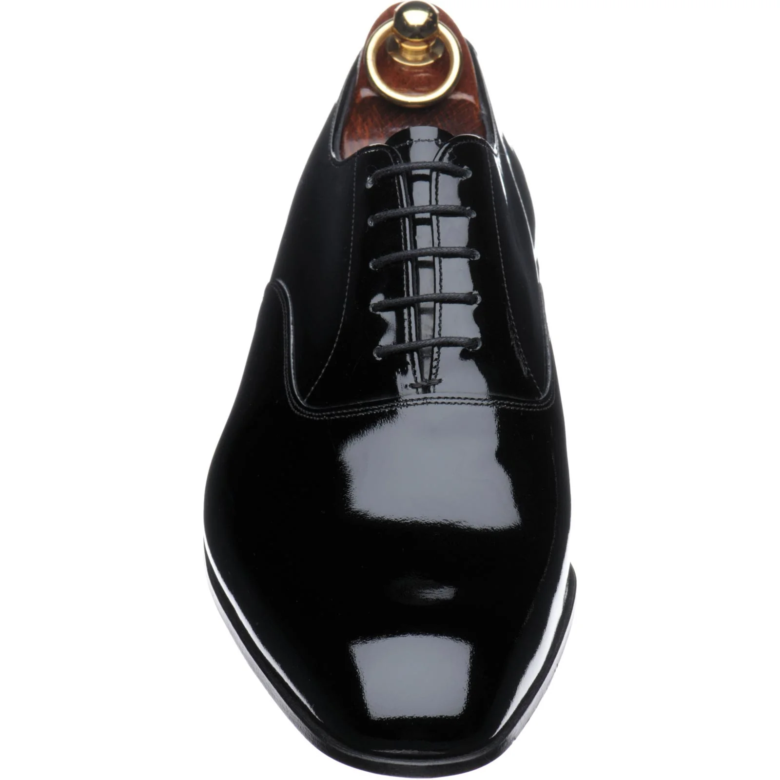 Herring Waltz II mens Oxfords in black patent - Image 2