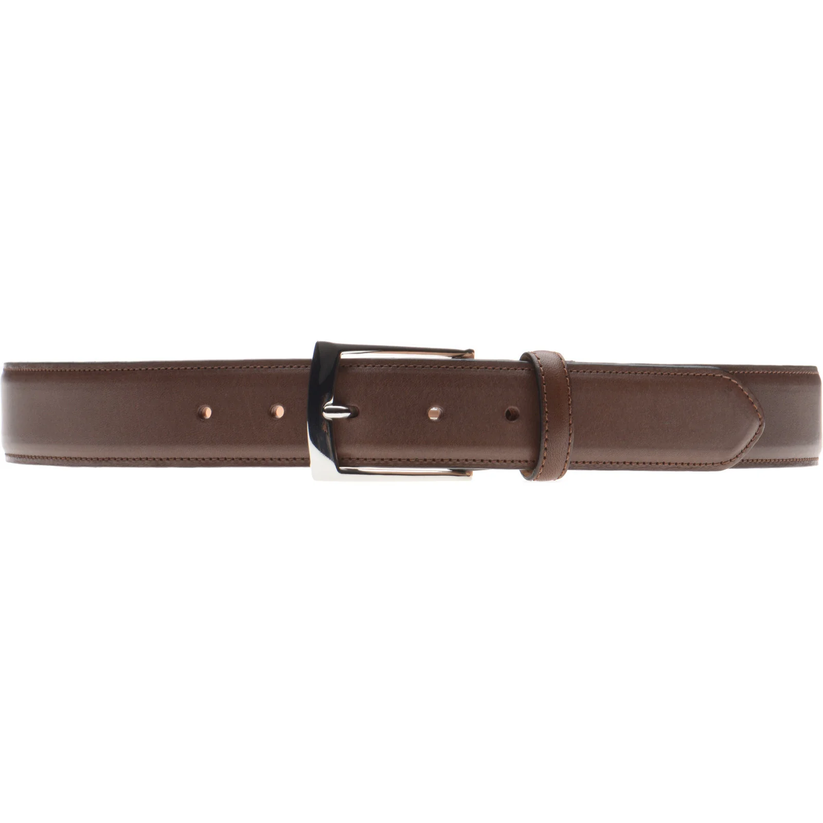 Herring Westminster Belt in brown calf silver buckle - Image 2
