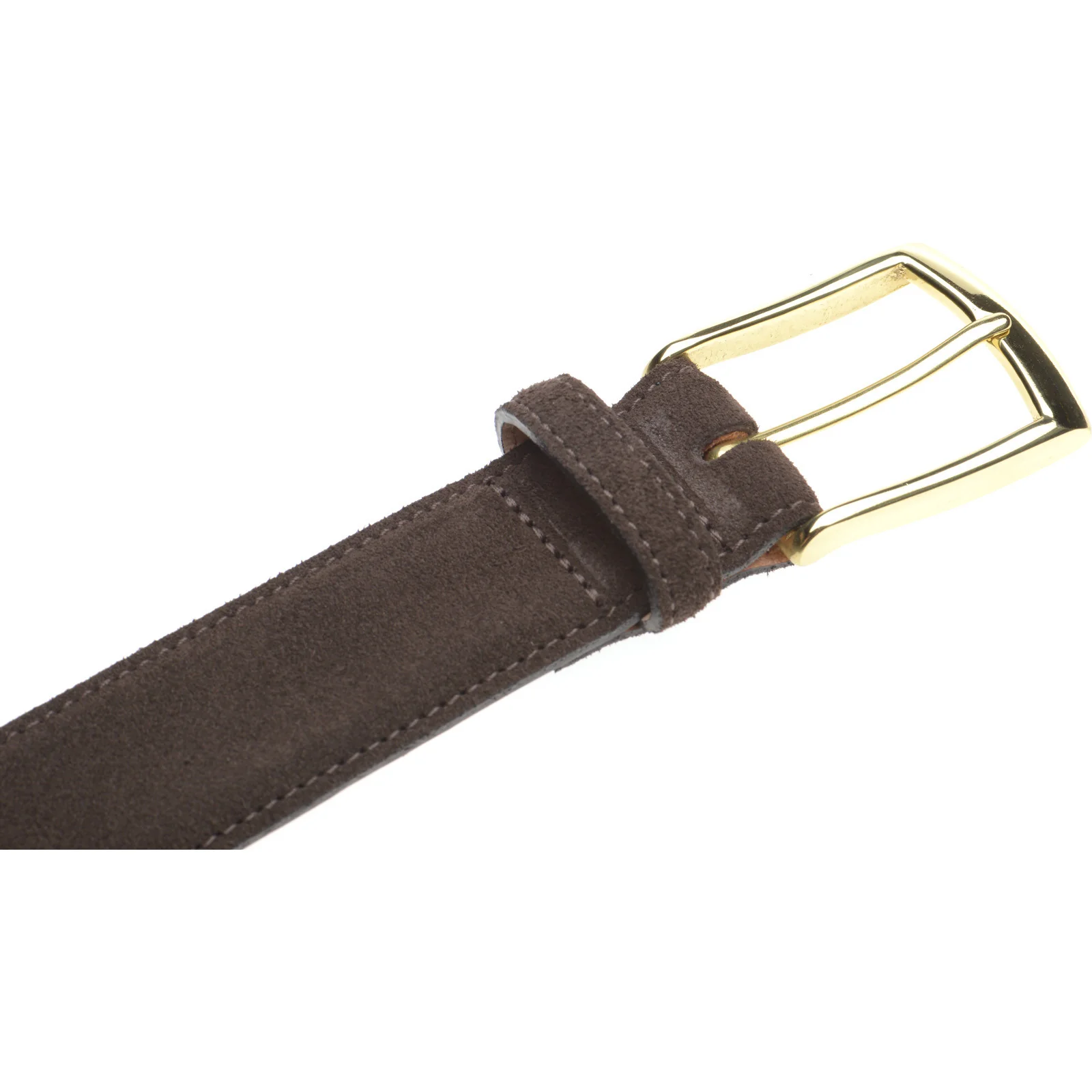 Herring Westminster Belt in dark brown suede - Image 4