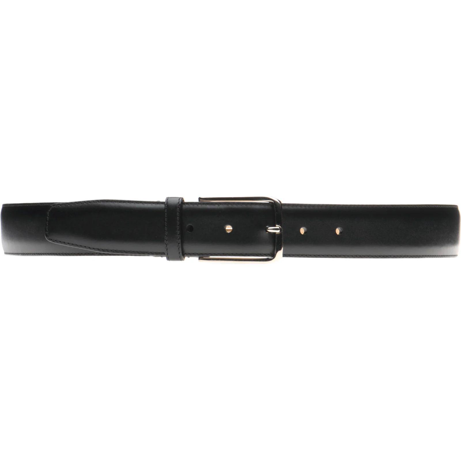 Herring Westminster II Belt in black calf silver buckle - Image 2