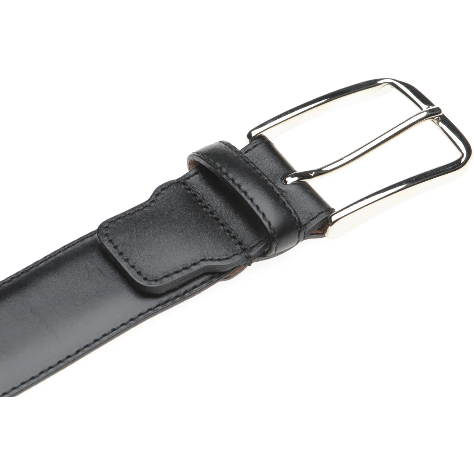 Herring Westminster II Belt in black calf silver buckle - Image 3