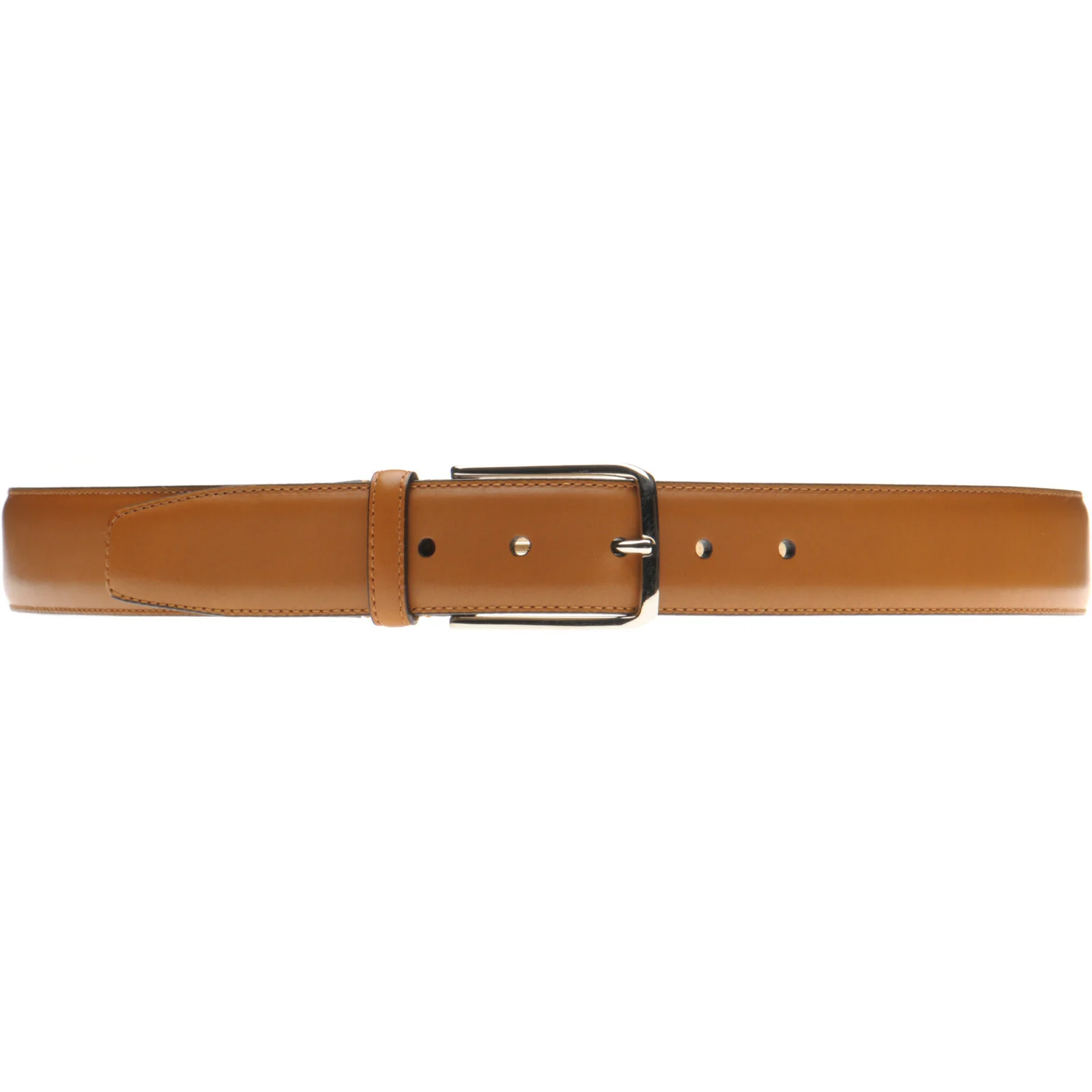 Herring Westminster II Belt in tan calf silver buckle - Image 2
