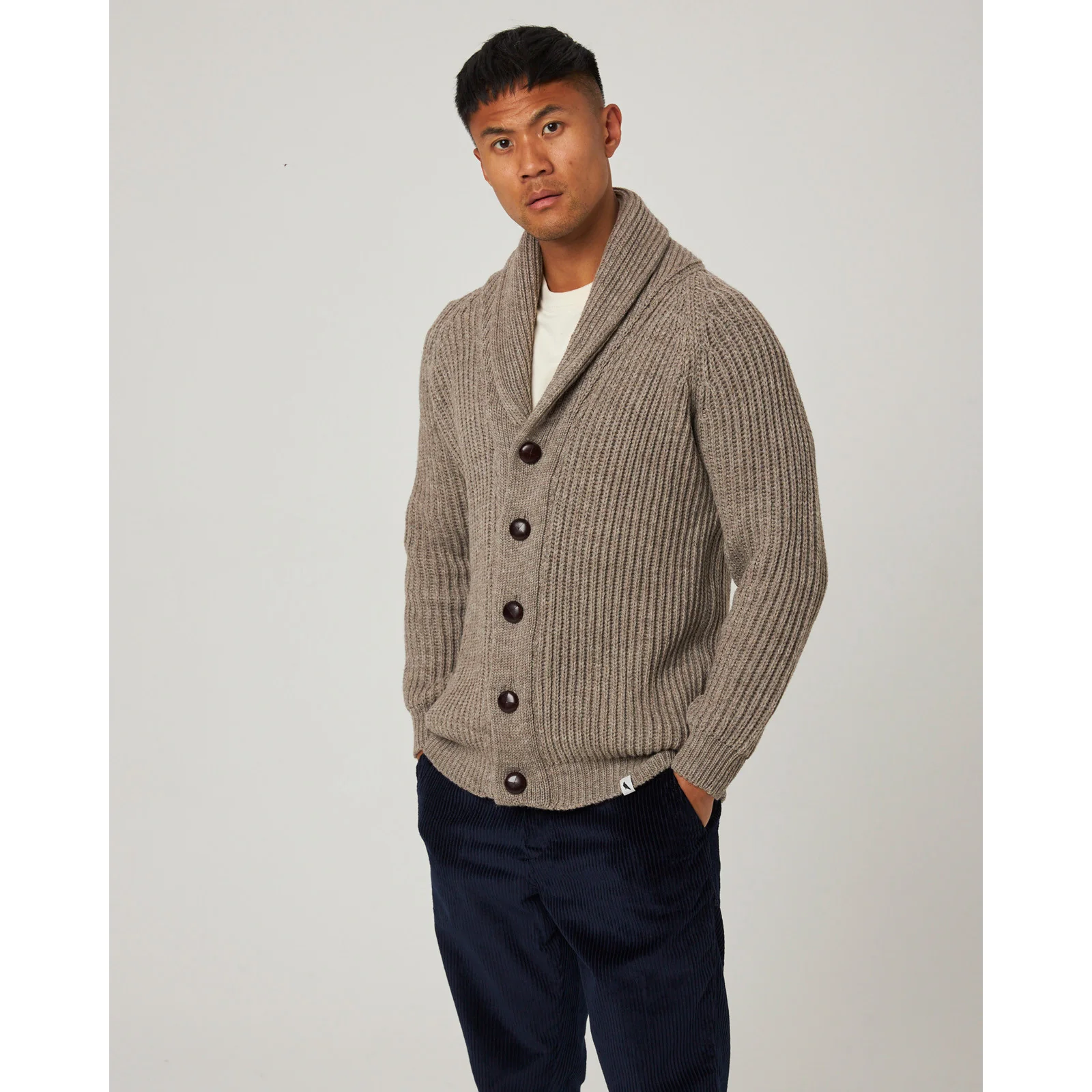 Herring Wilkinson Cardigan by Peregrine in oak - Image 4