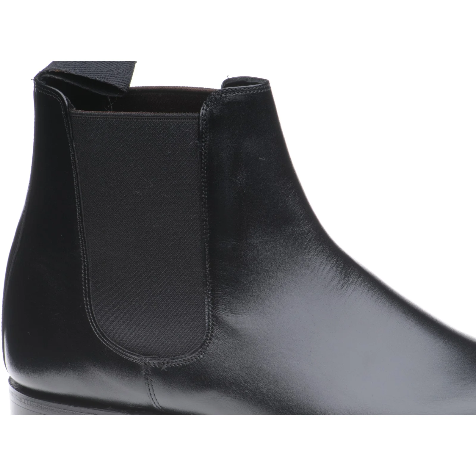 Herring Wilson mens Chelsea boots in black calf - Image 4