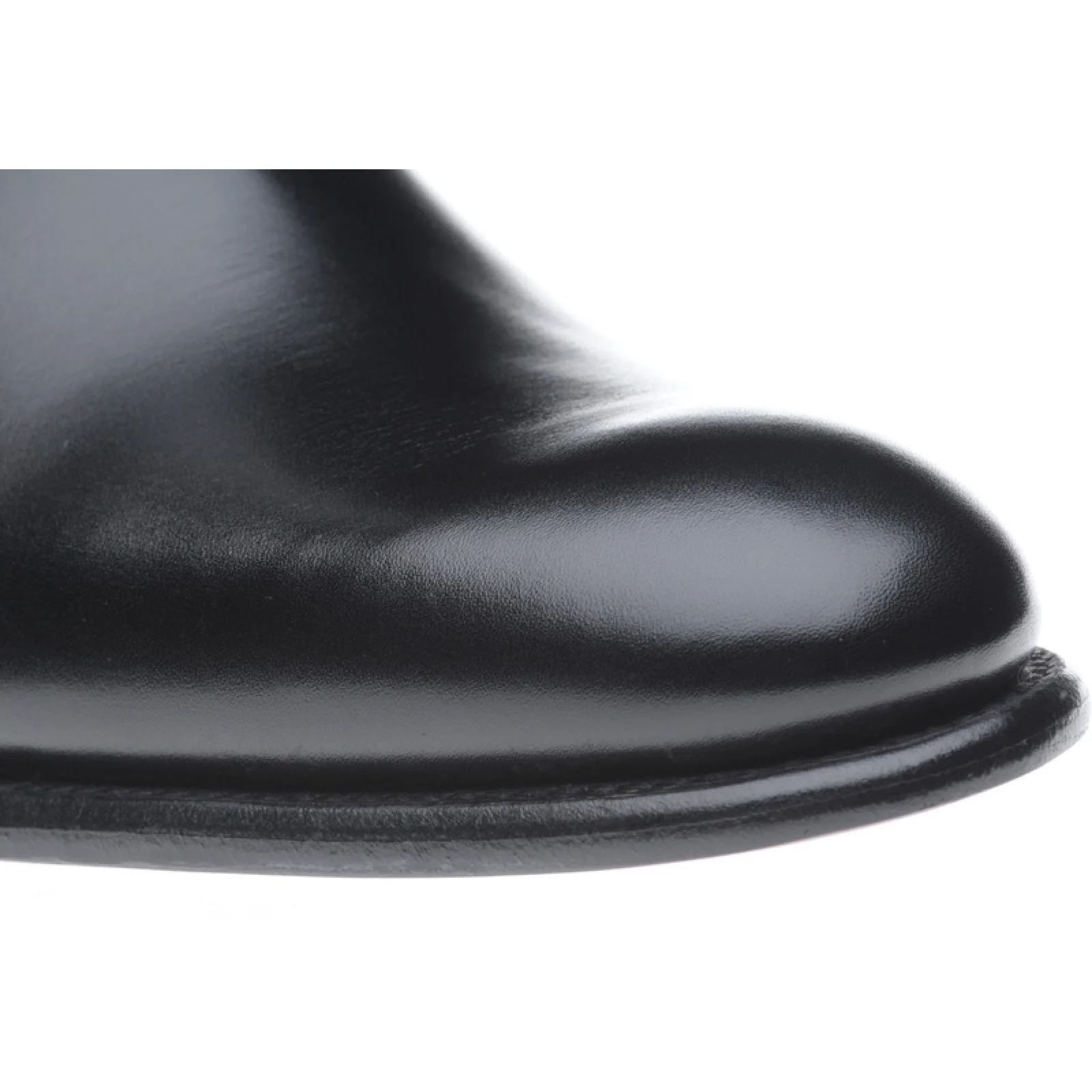 Herring Wilson mens Chelsea boots in black calf (second) - Image 5