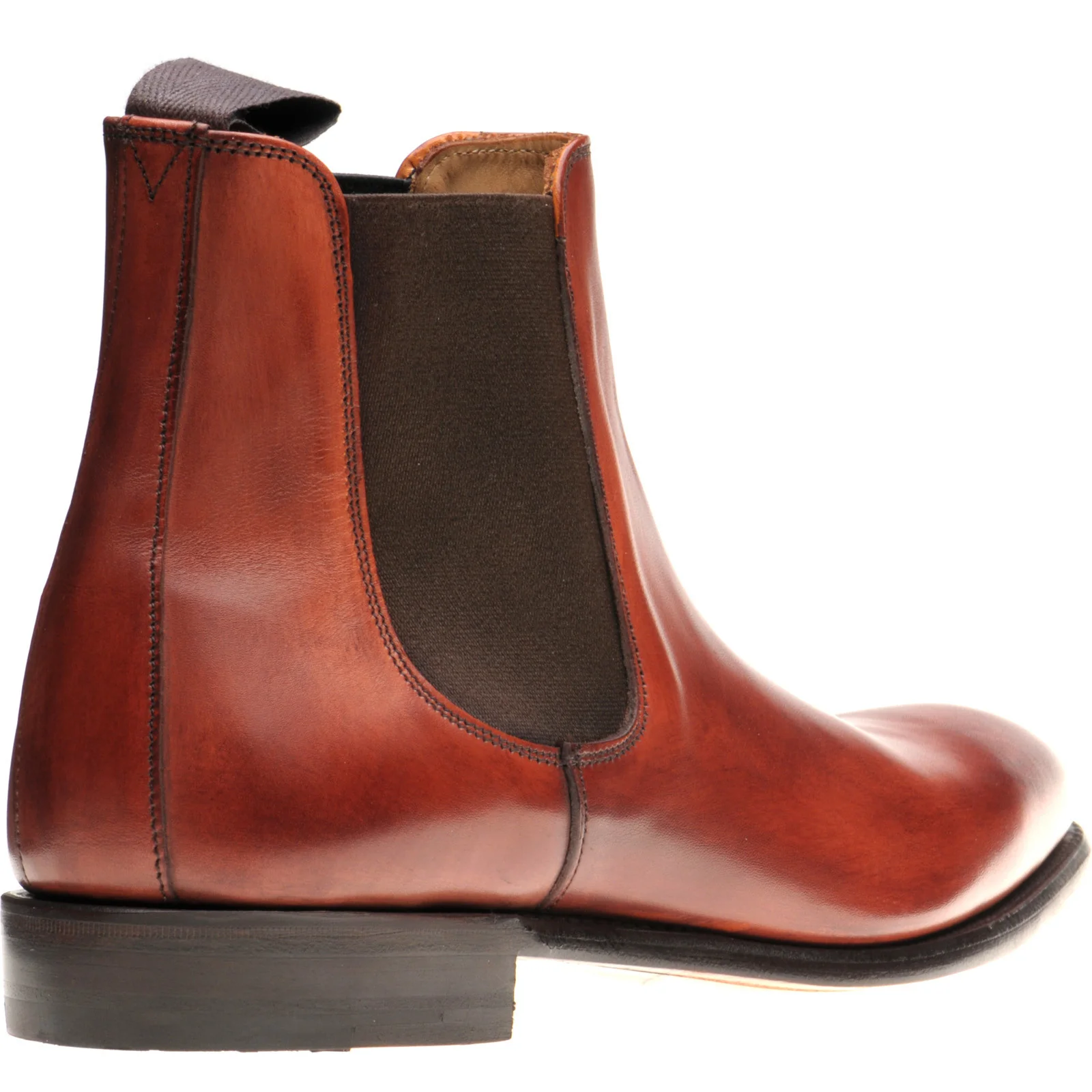 Herring Wilson mens Chelsea boots in dark leaf calf - Image 4
