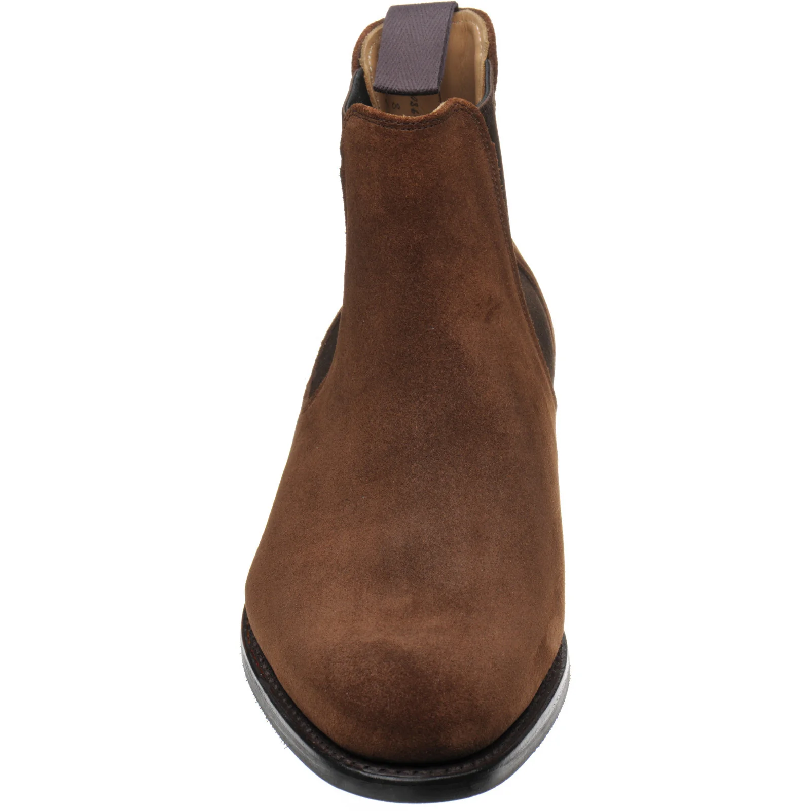 Herring Wilson Rubber mens rubber-soled Chelsea boots in snuff suede - Image 2