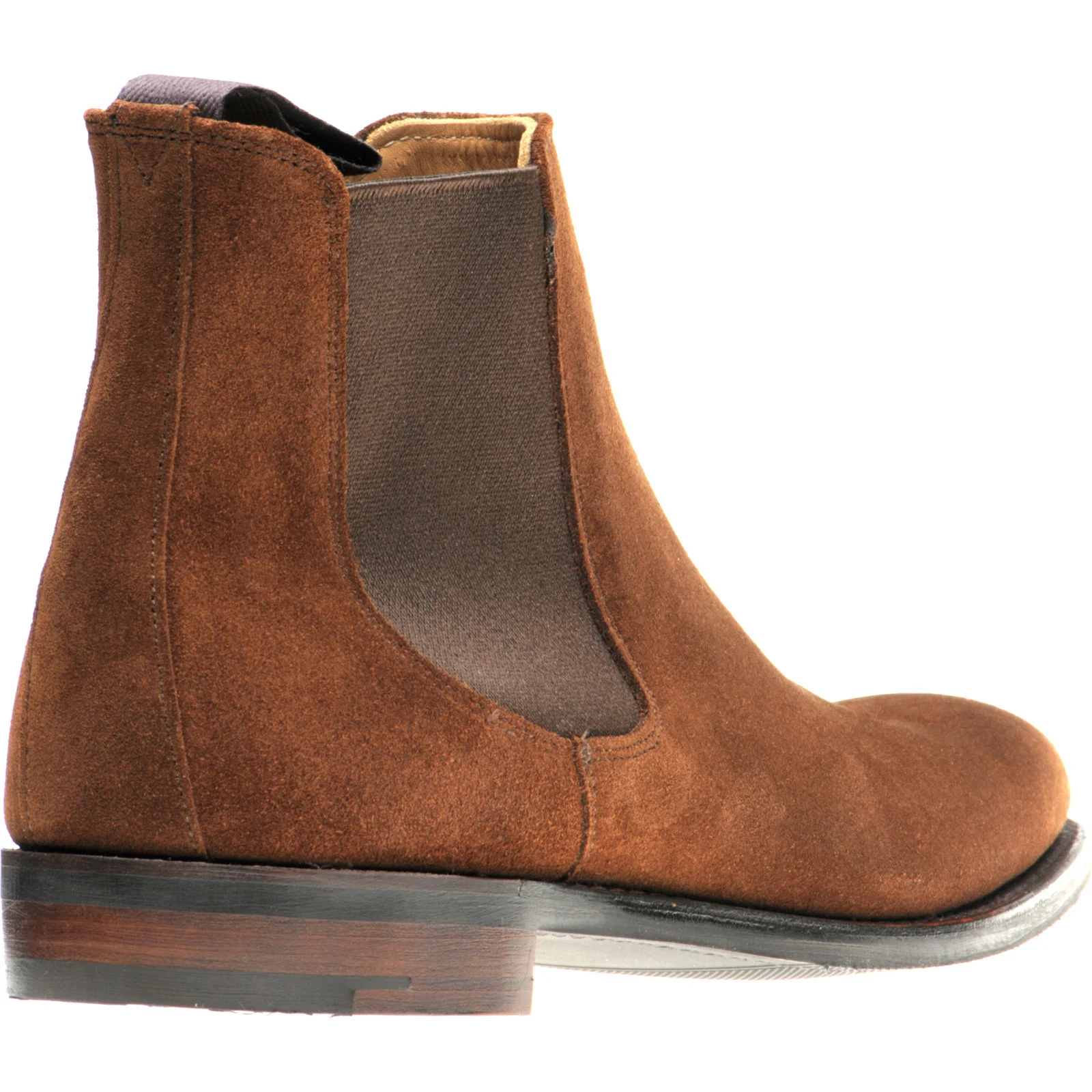 Herring Wilson Rubber mens rubber-soled Chelsea boots in snuff suede - Image 4
