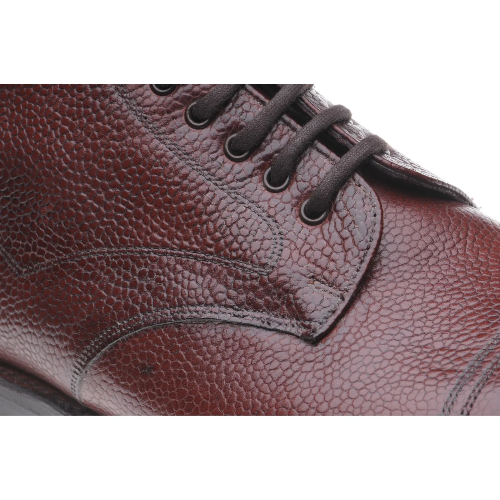 Herring Windermere mens rubber-soled boots in burgundy grain - Image 4