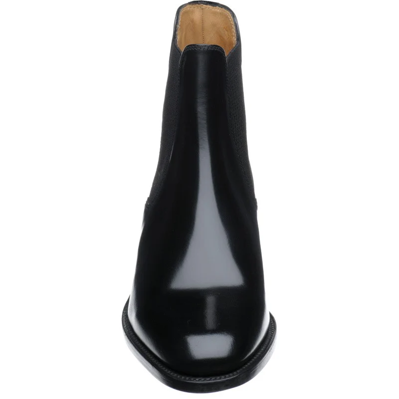 Loake 290 mens Chelsea boots in black polished (second) - Image 2