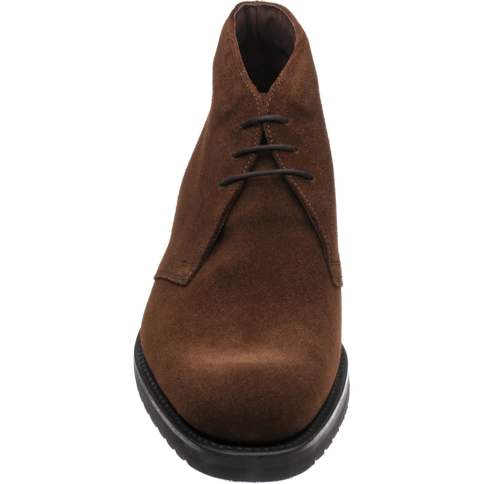 Loake Altman mens rubber-soled boots in brown suede - Image 2