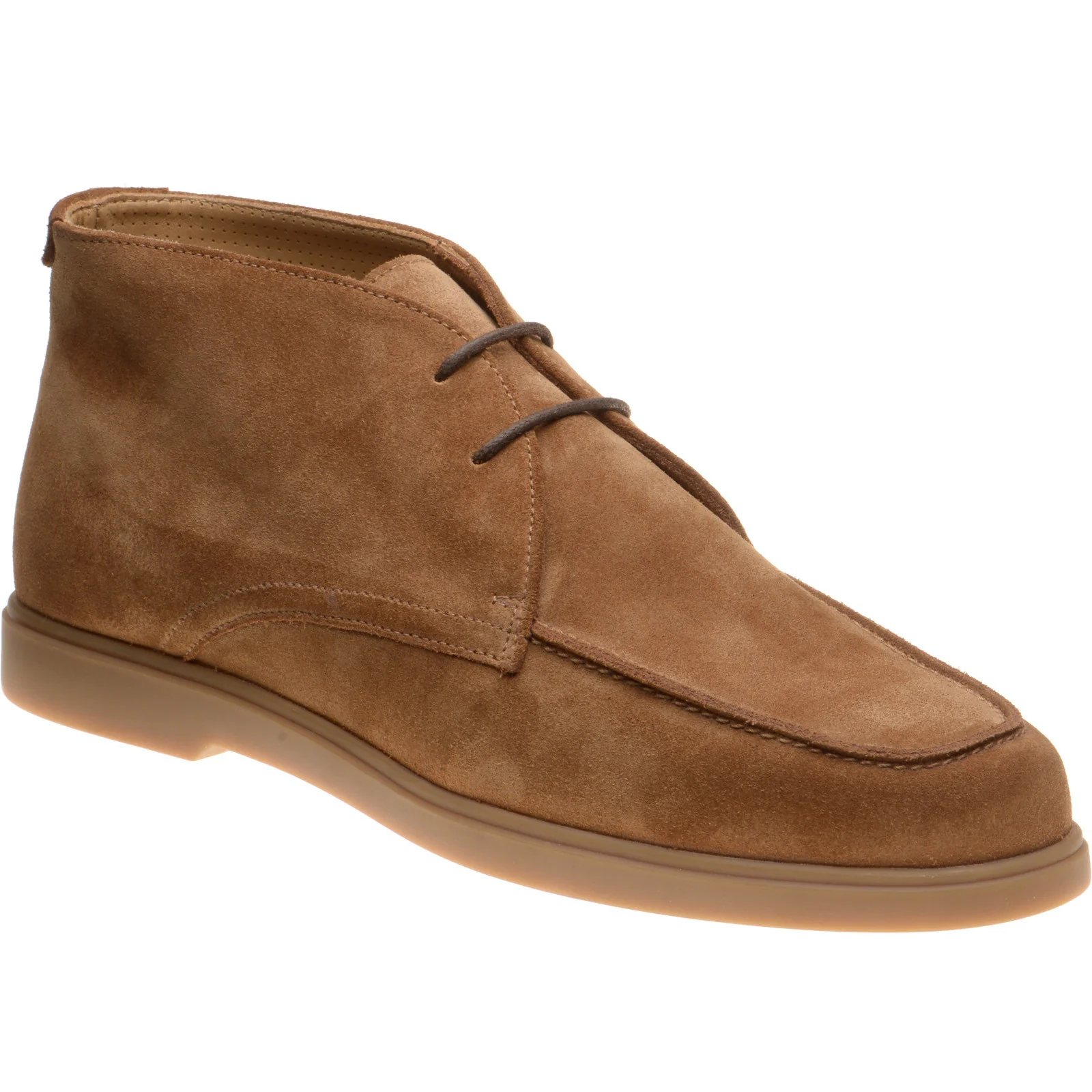 Loake Amalfi mens rubber-soled Chukka boots in chestnut suede (second)