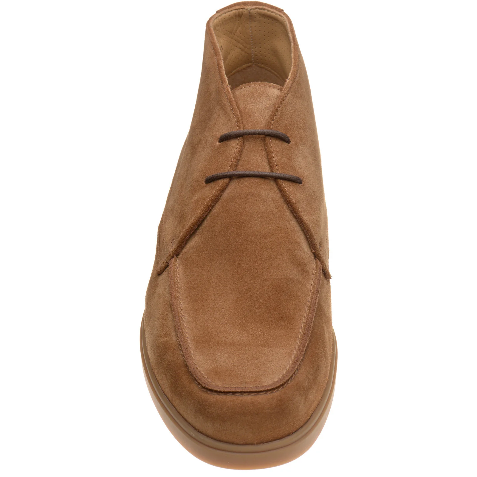 Loake Amalfi mens rubber-soled Chukka boots in chestnut suede (second) - Image 2
