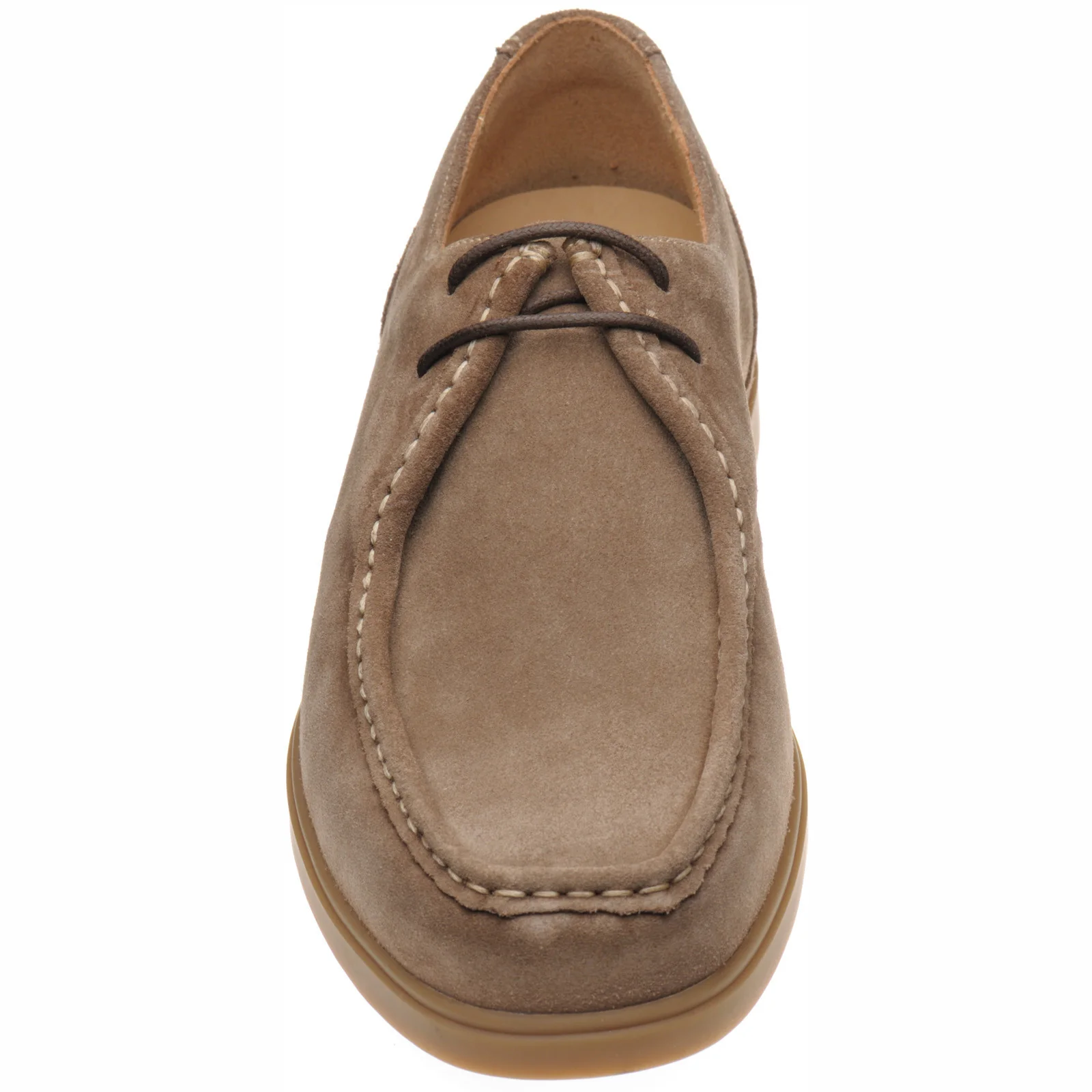Loake Arezzo mens rubber-soled Derby shoes in flint suede - Image 2