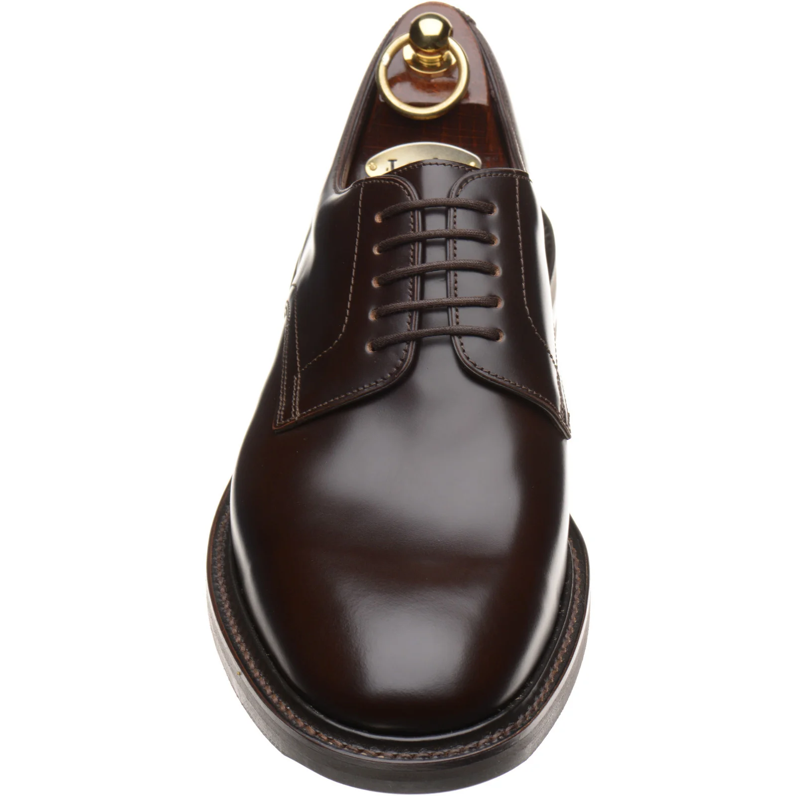 Loake Barbican mens rubber-soled in espresso polished (second) - Image 2