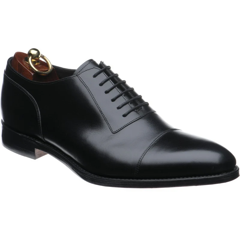 Loake Churchill mens Oxfords in black calf (second)