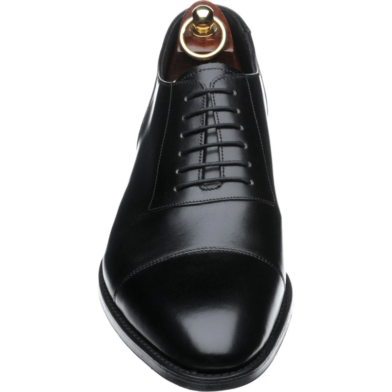 Loake Churchill mens Oxfords in black calf (second) - Image 2
