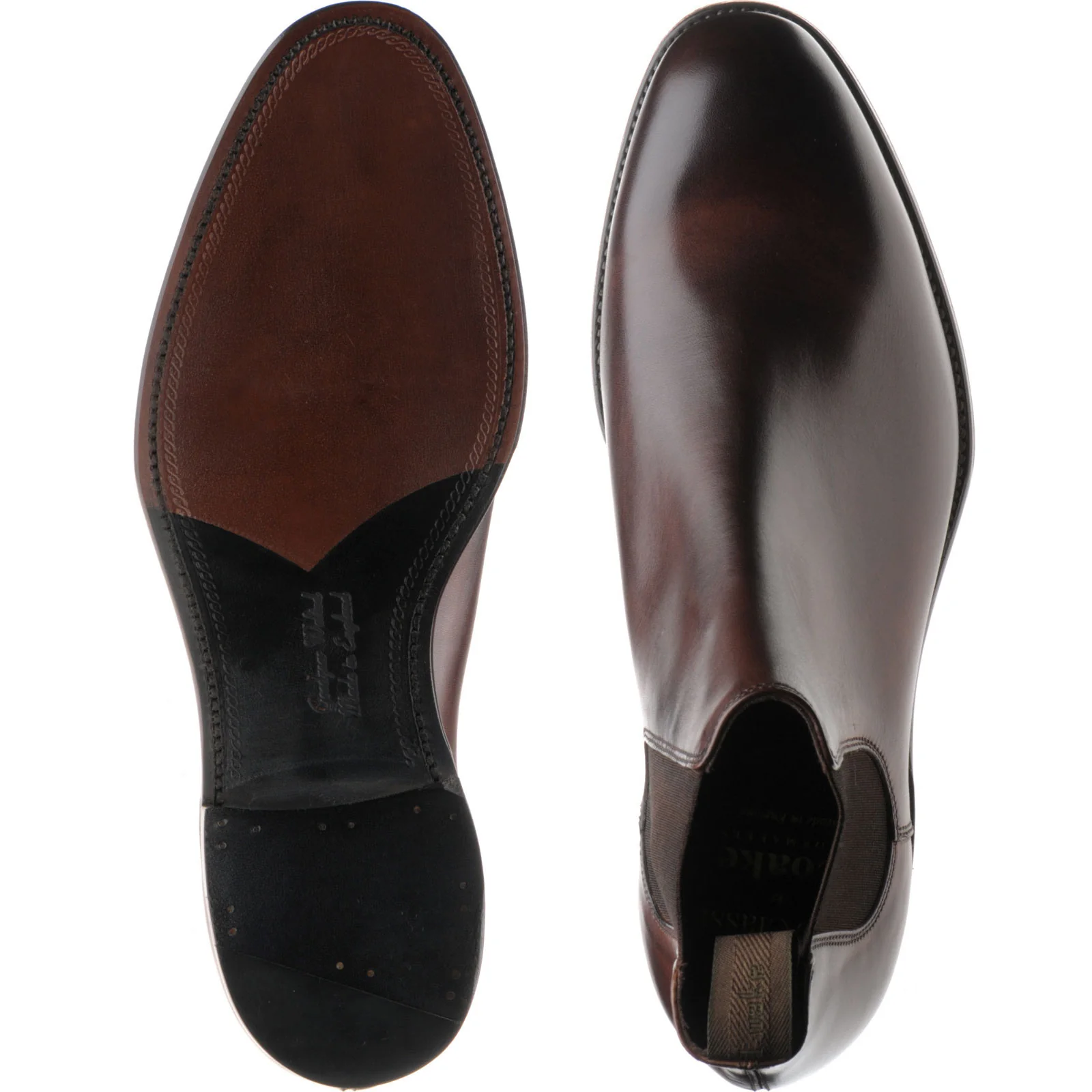 Loake Coppergate mens in scorched walnut burnished calf (second) - Image 3
