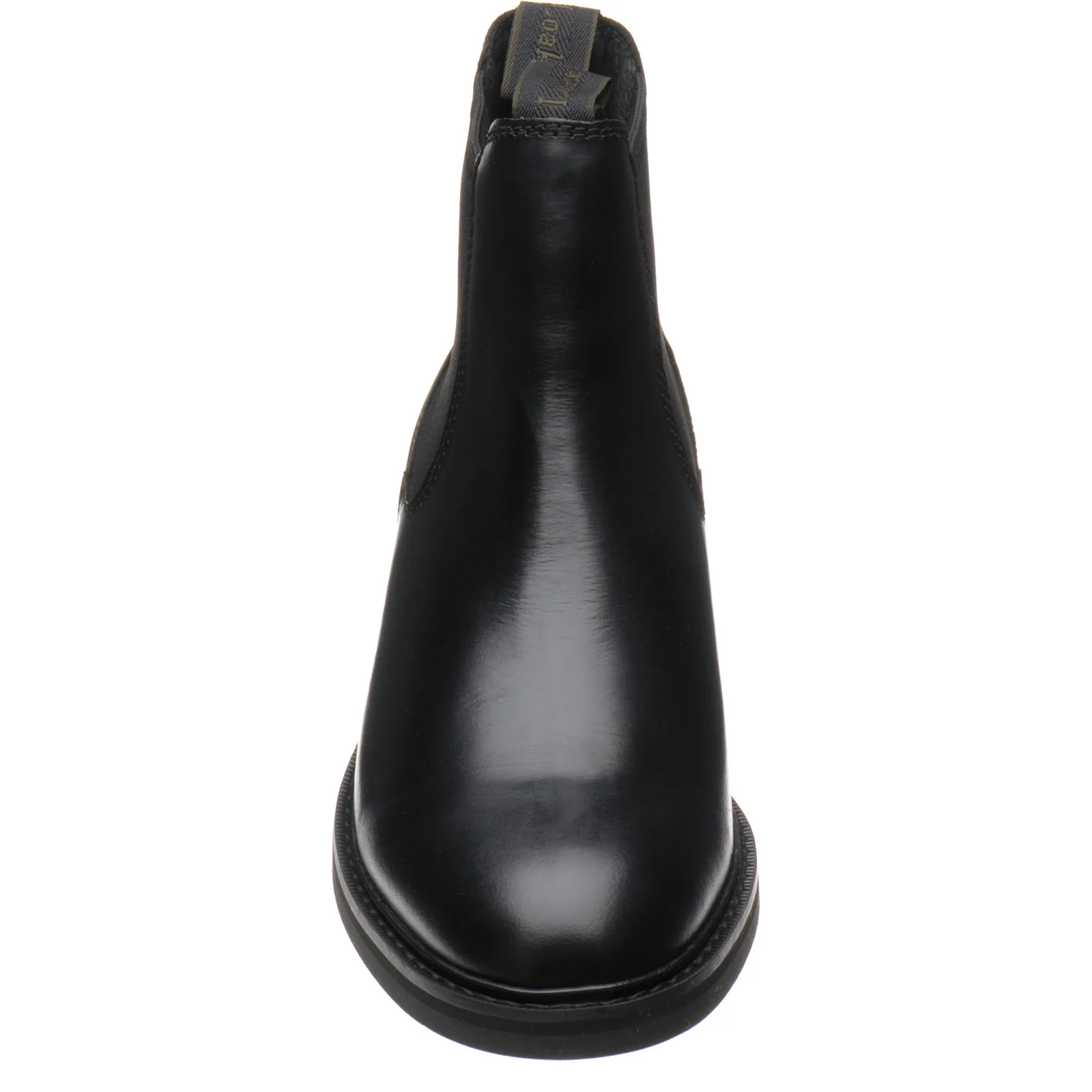 Loake Ducksworth mens rubber-soled Chelsea boots in black waxy calf - Image 2