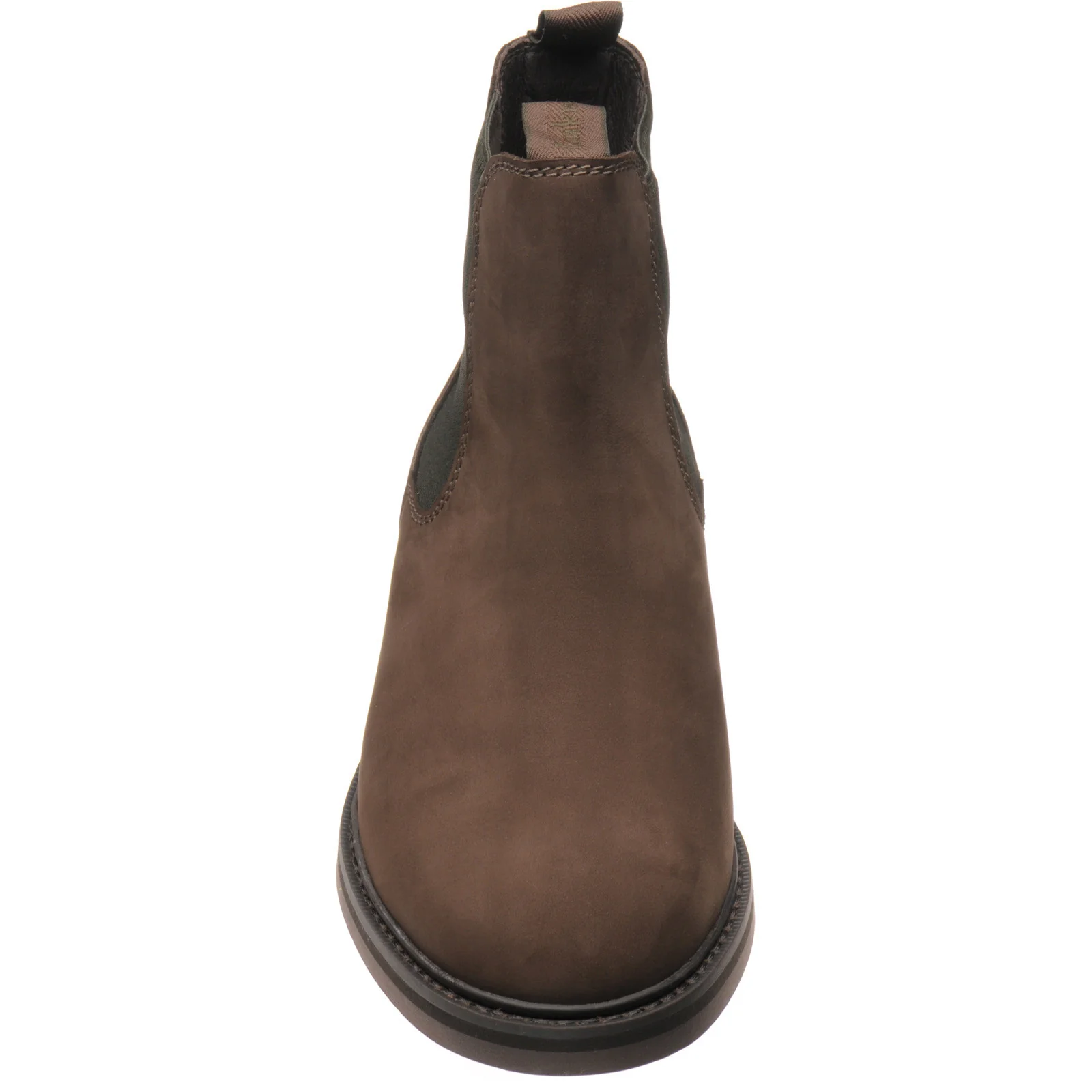 Loake Ducksworth mens rubber-soled Chelsea boots in brown oiled nubuck - Image 2