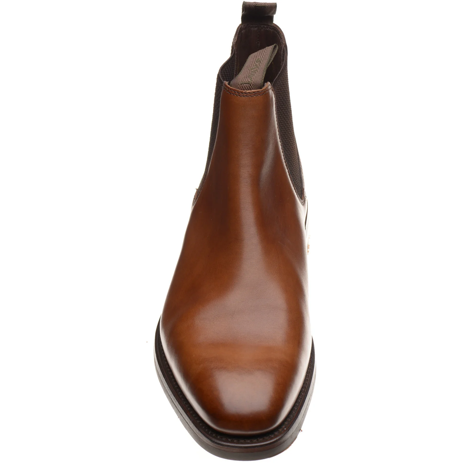 Loake Emsworth mens rubber-soled Chelsea boots in cedar calf (second) - Image 2