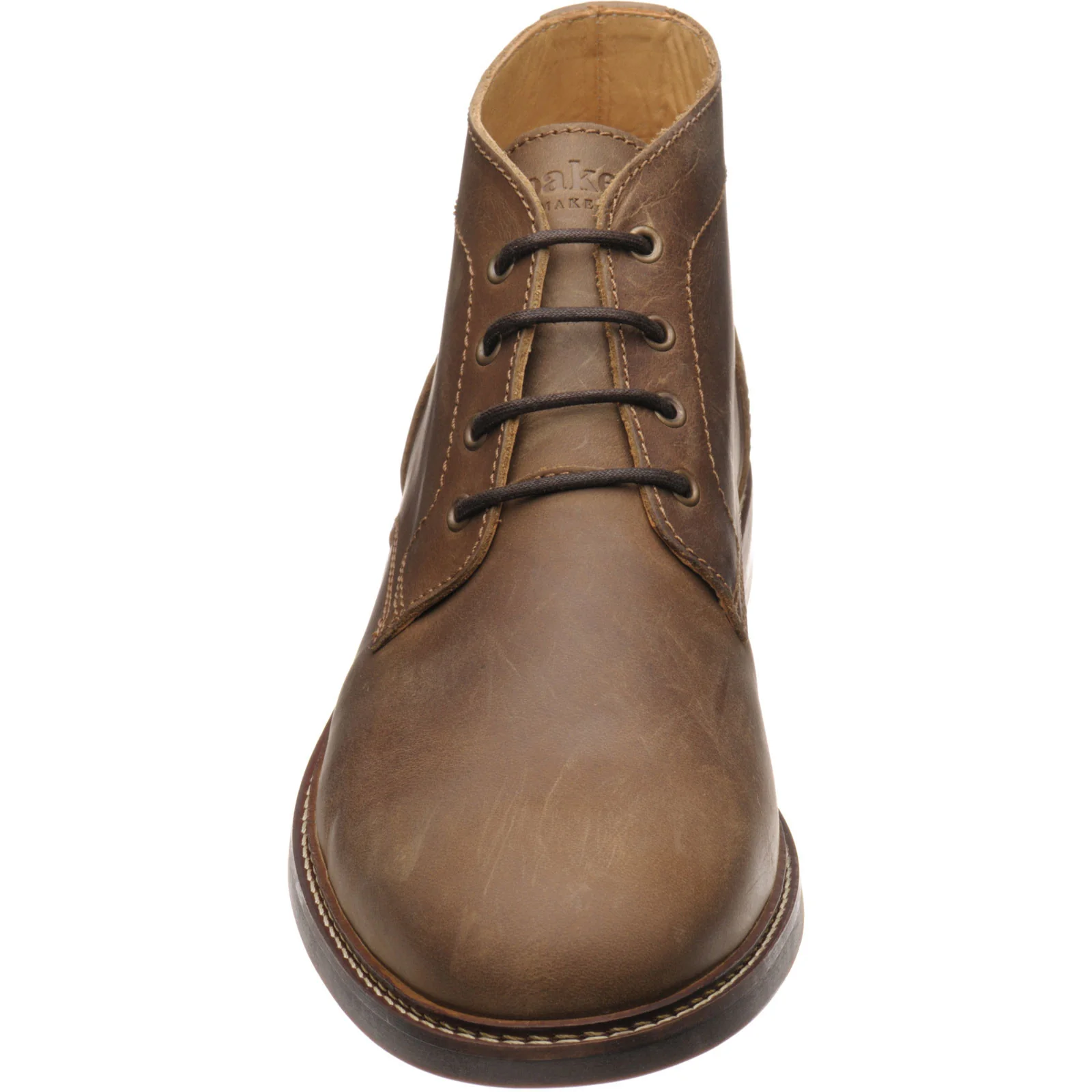 Loake Gilbert mens rubber-soled Chukka boots in brown oiled nubuck - Image 2