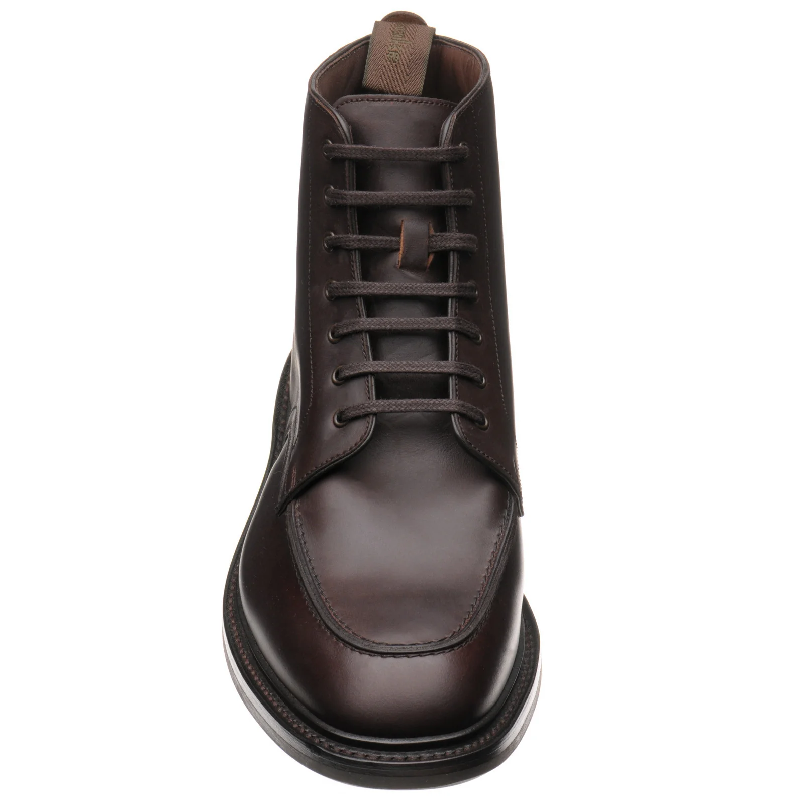 Loake Gisbourne mens boots in dark brown waxy - Image 2