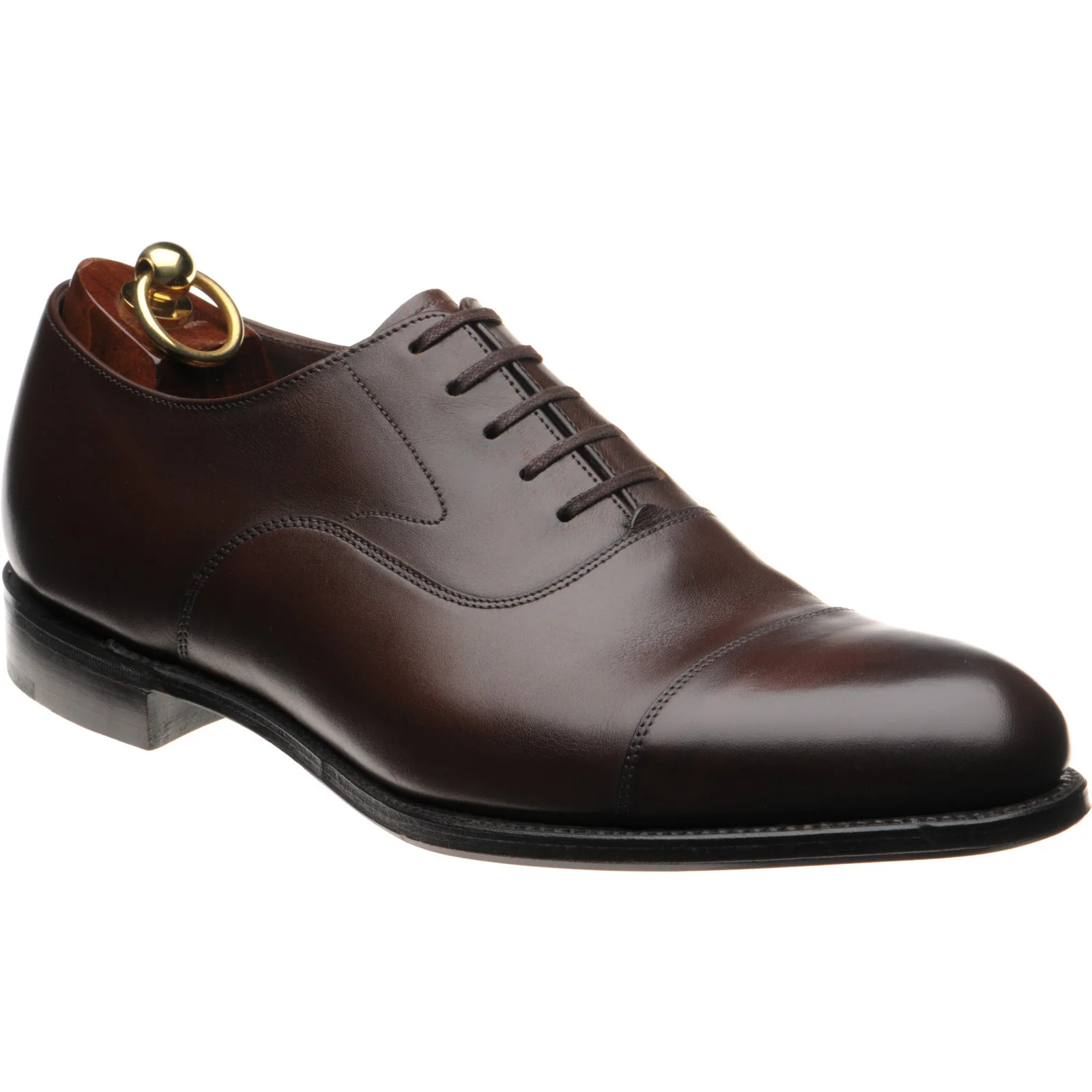 Loake Hanover mens Oxfords in coffee brown calf (second)