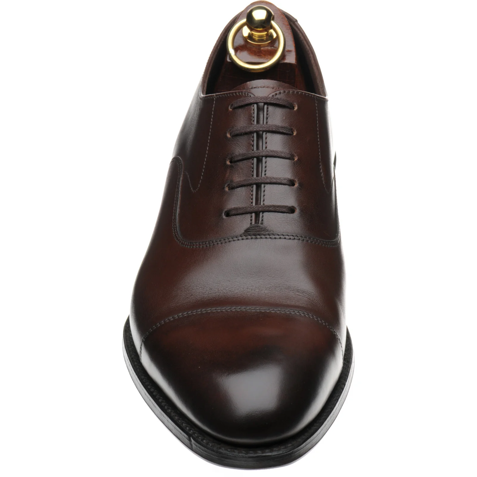 Loake Hanover mens Oxfords in coffee brown calf (second) - Image 2