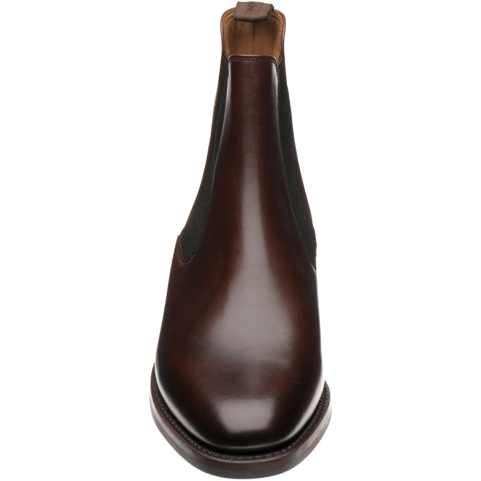Loake Hickstead Rubber mens rubber-soled boots in brown calf (second) - Image 2