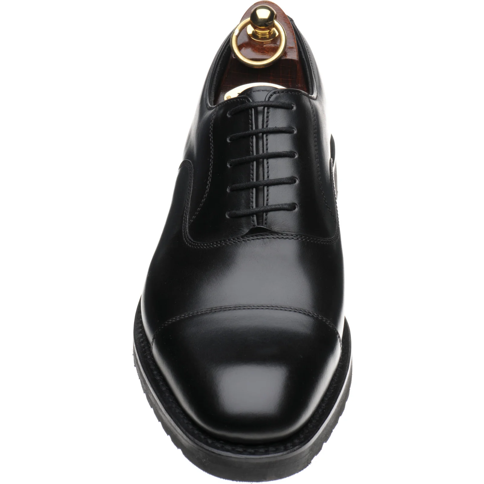Loake Hitchcock mens rubber-soled Oxfords in black calf (second) - Image 2