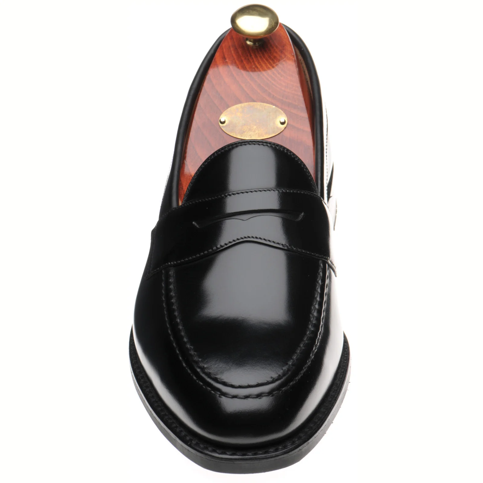 Loake Imperial Rubber Exclusive mens in black polished - Image 2