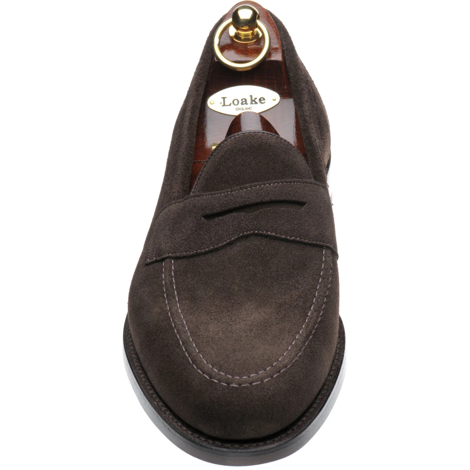 Loake Imperial Rubber Exclusive mens in brown suede - Image 2