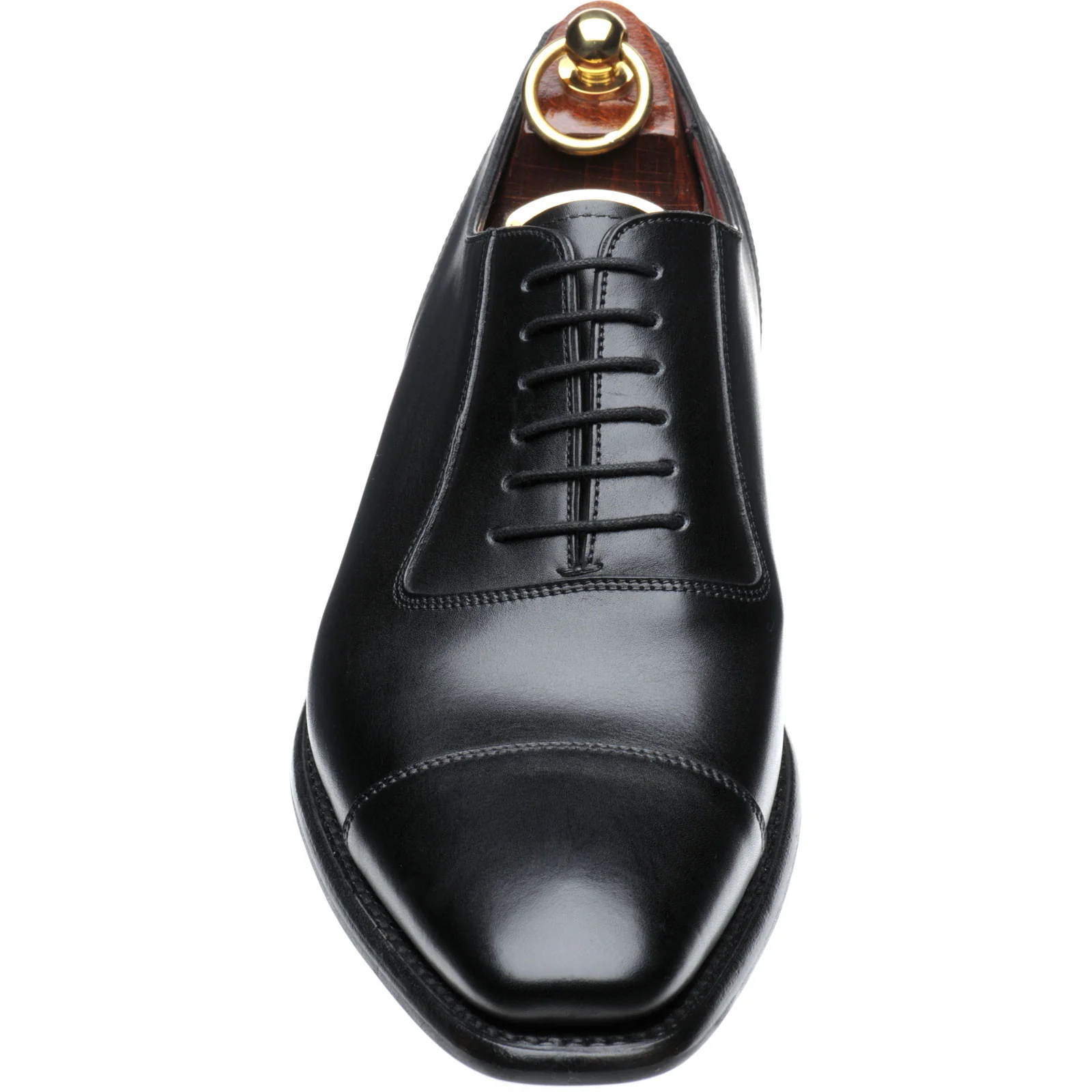 Loake Larch mens hybrid-soled Oxfords in black calf (second) - Image 2