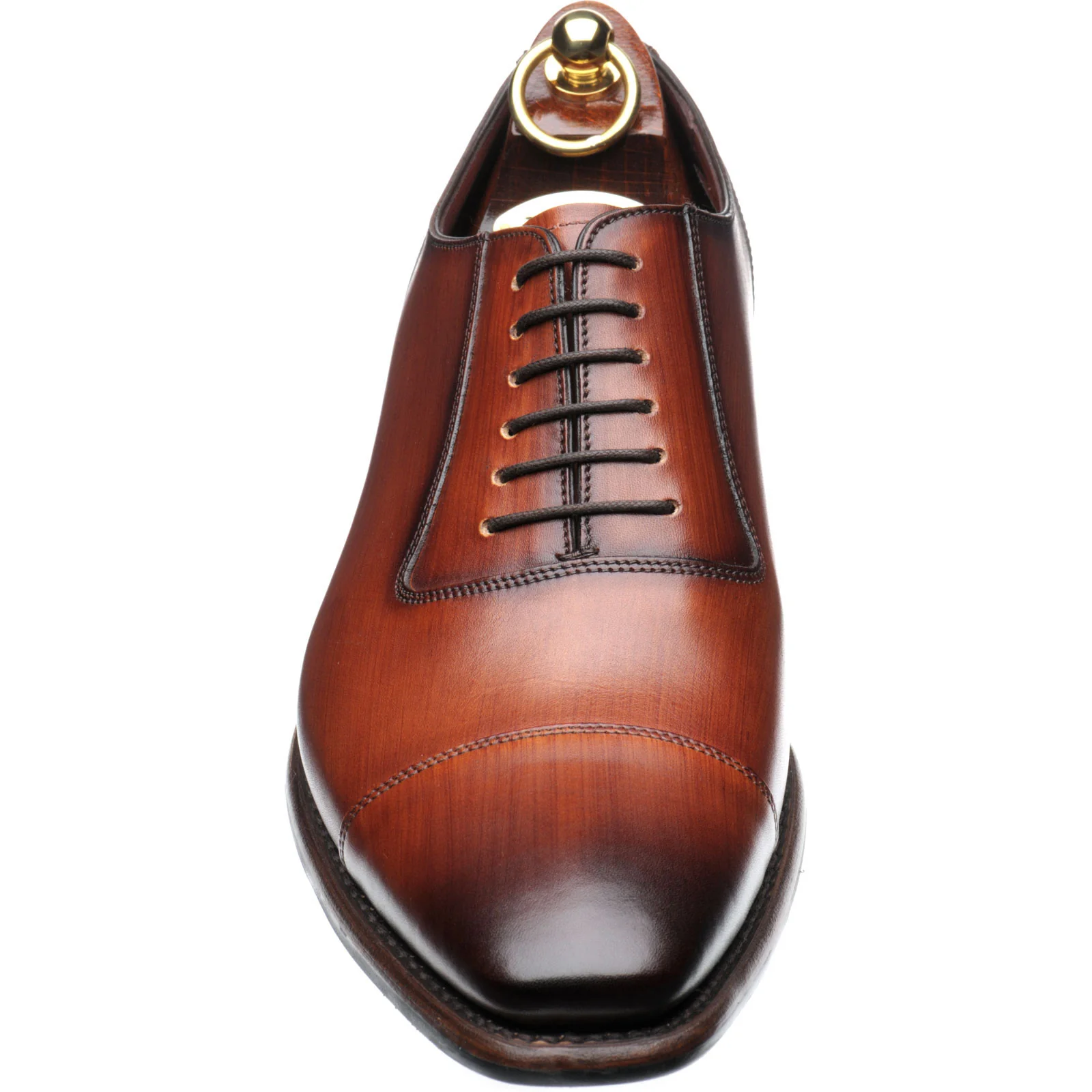 Loake Larch mens hybrid-soled Oxfords in chestnut calf (second) - Image 2