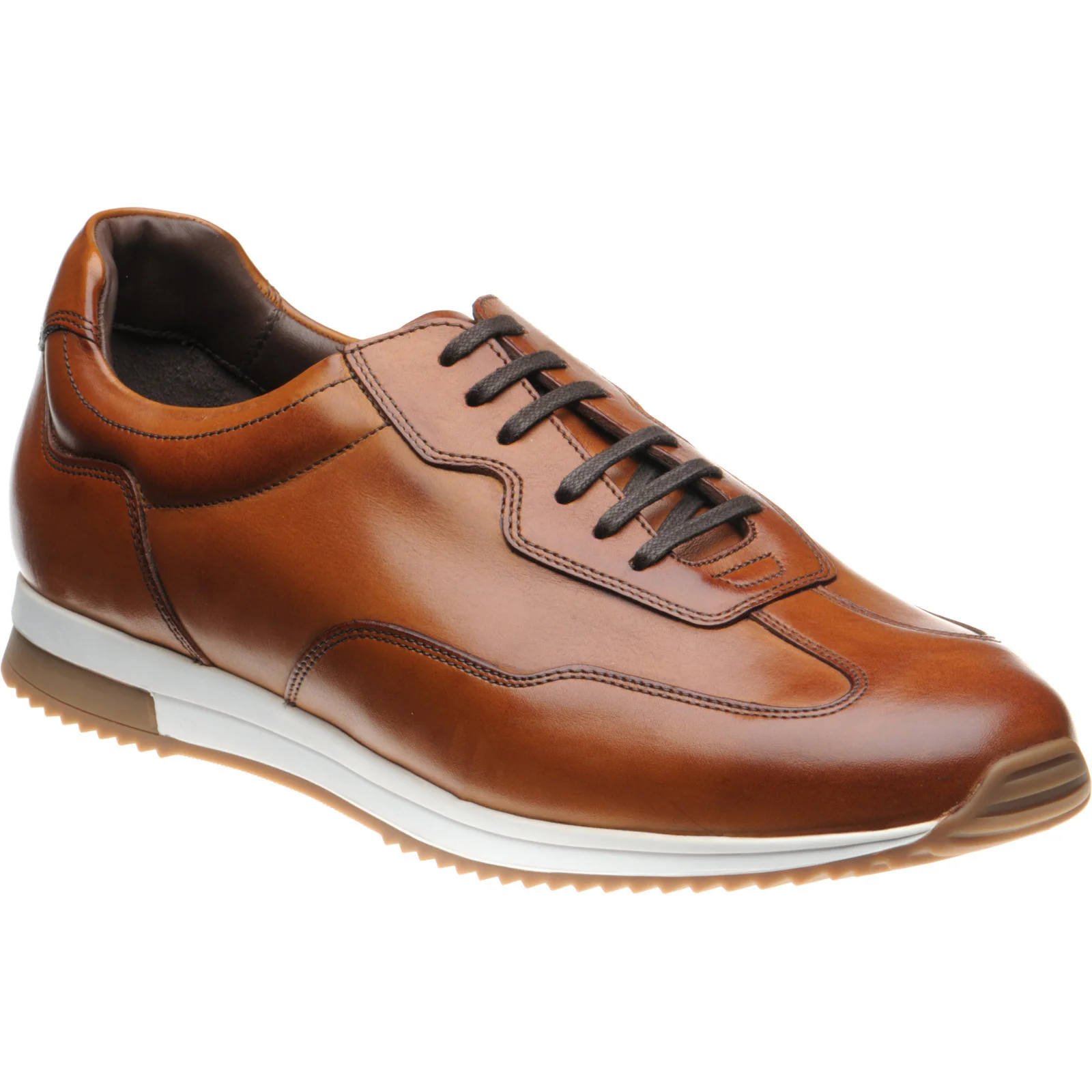 Loake Linford mens rubber-soled in chestnut calf (second)