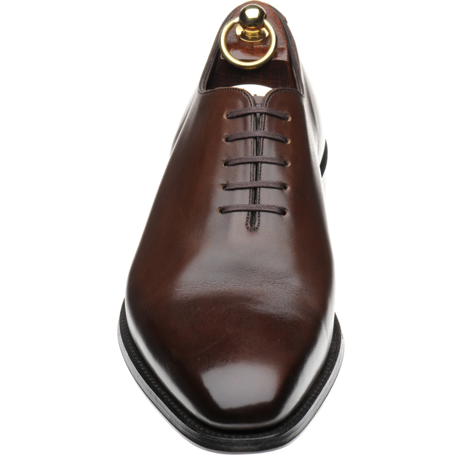 Loake Parliament mens wholecuts in brown antique calf (second) - Image 2