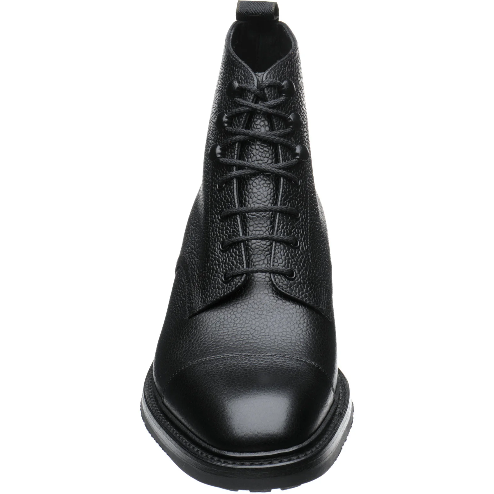 Loake Sedbergh mens rubber-soled boots in black grain calf - Image 2