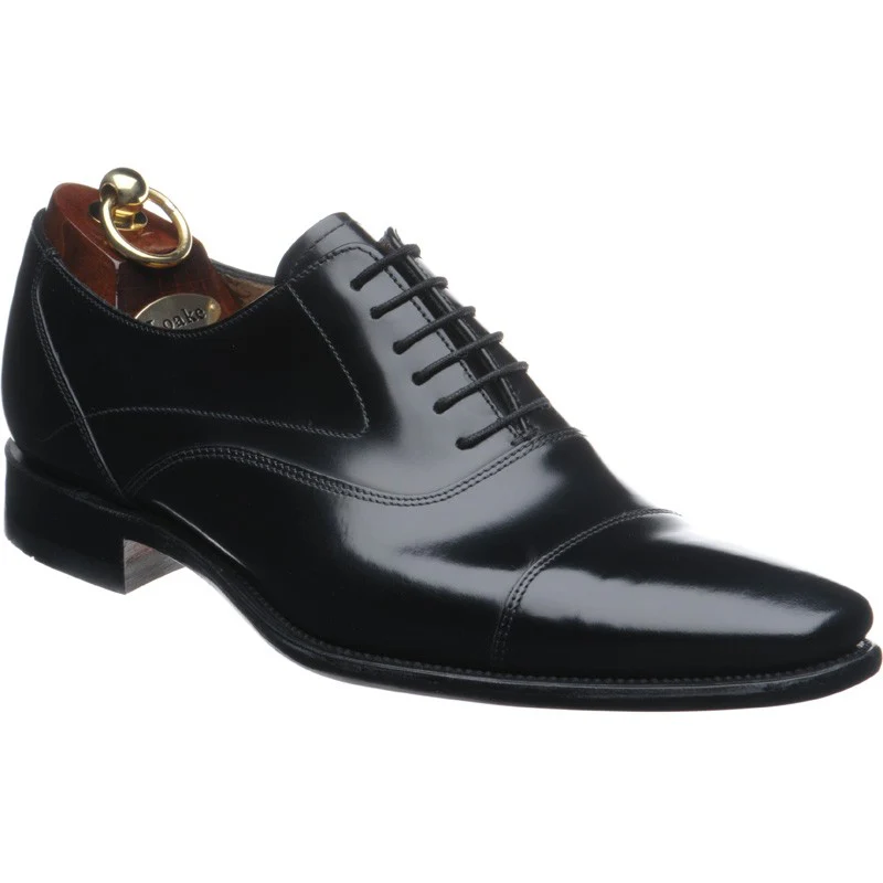 Loake Sharp mens Oxfords in black polished (second)