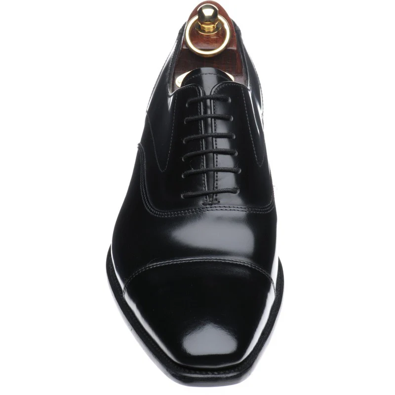 Loake Sharp mens Oxfords in black polished (second) - Image 2