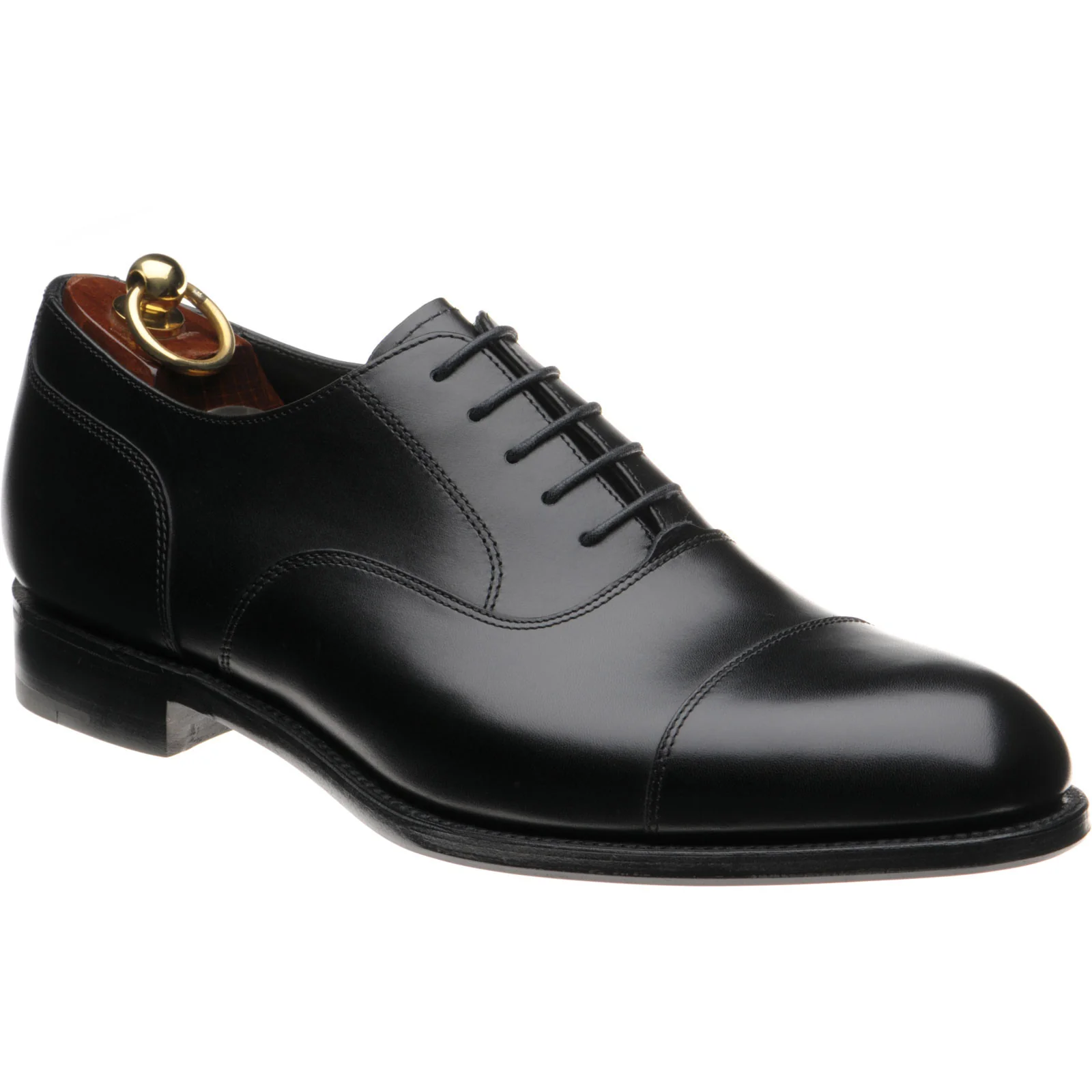 Loake Stonegate mens Oxfords in carbon black calf