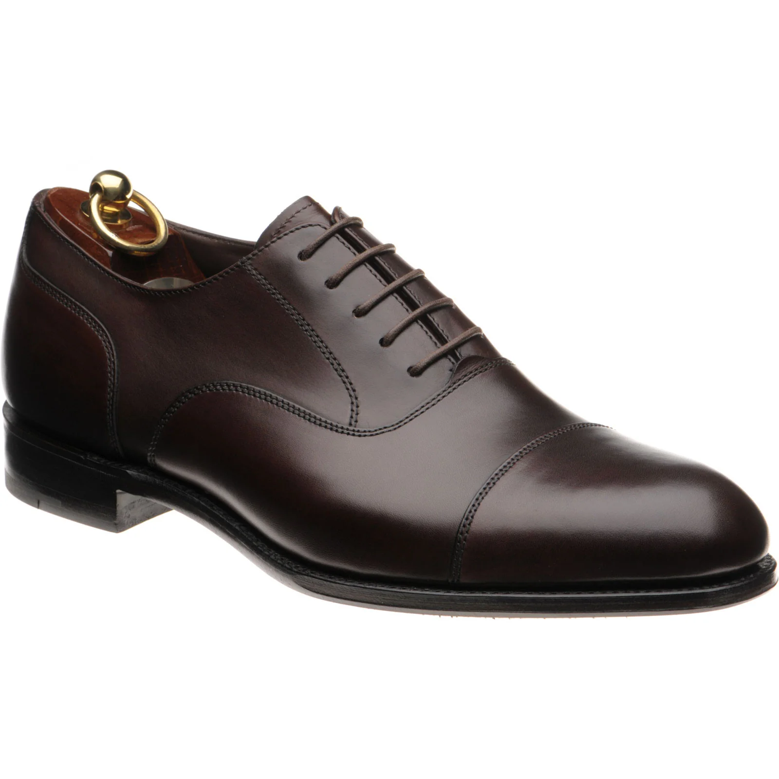 Loake Stonegate mens Oxfords in scorched walnut burnished calf