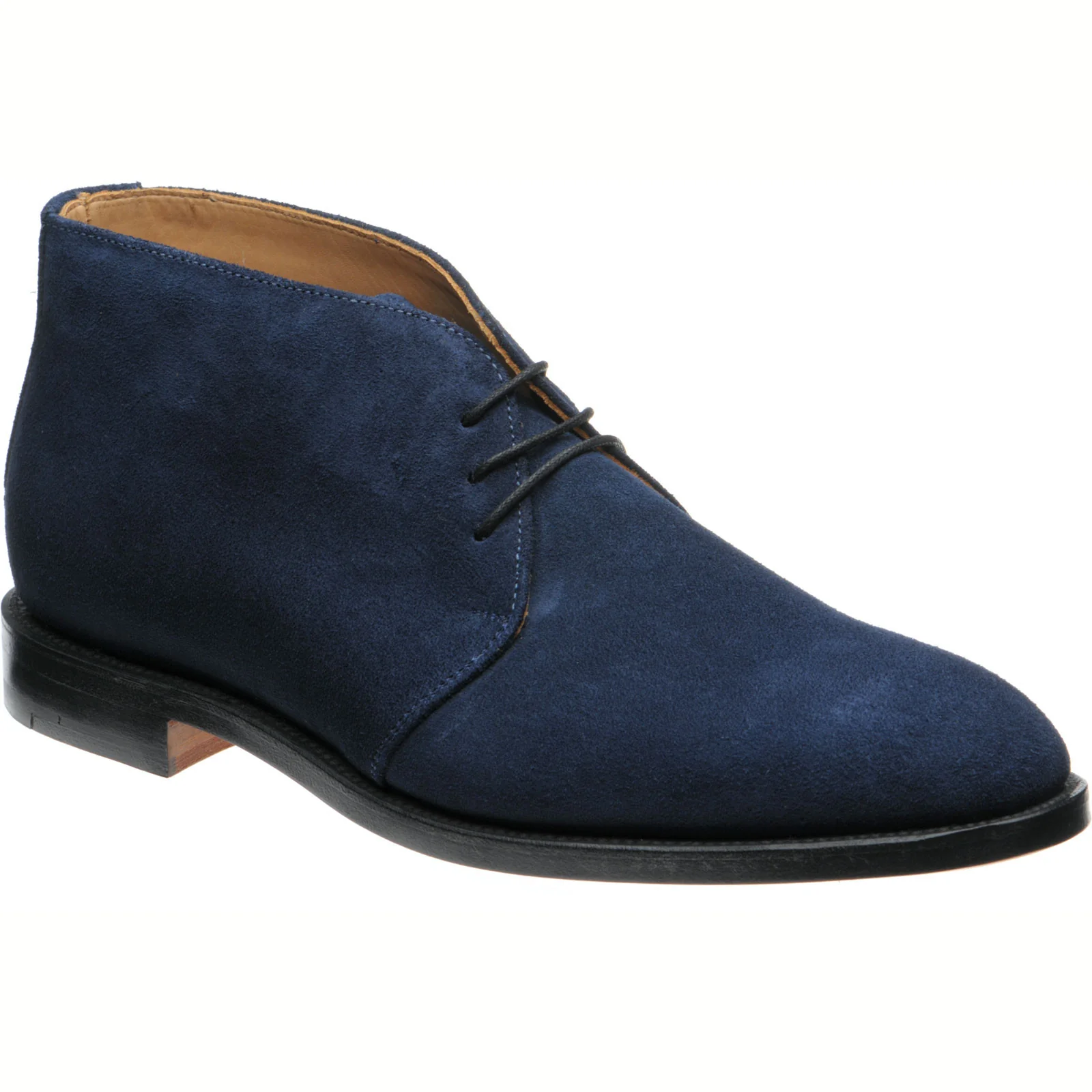 NPS Russell mens Chukka boots in navy suede