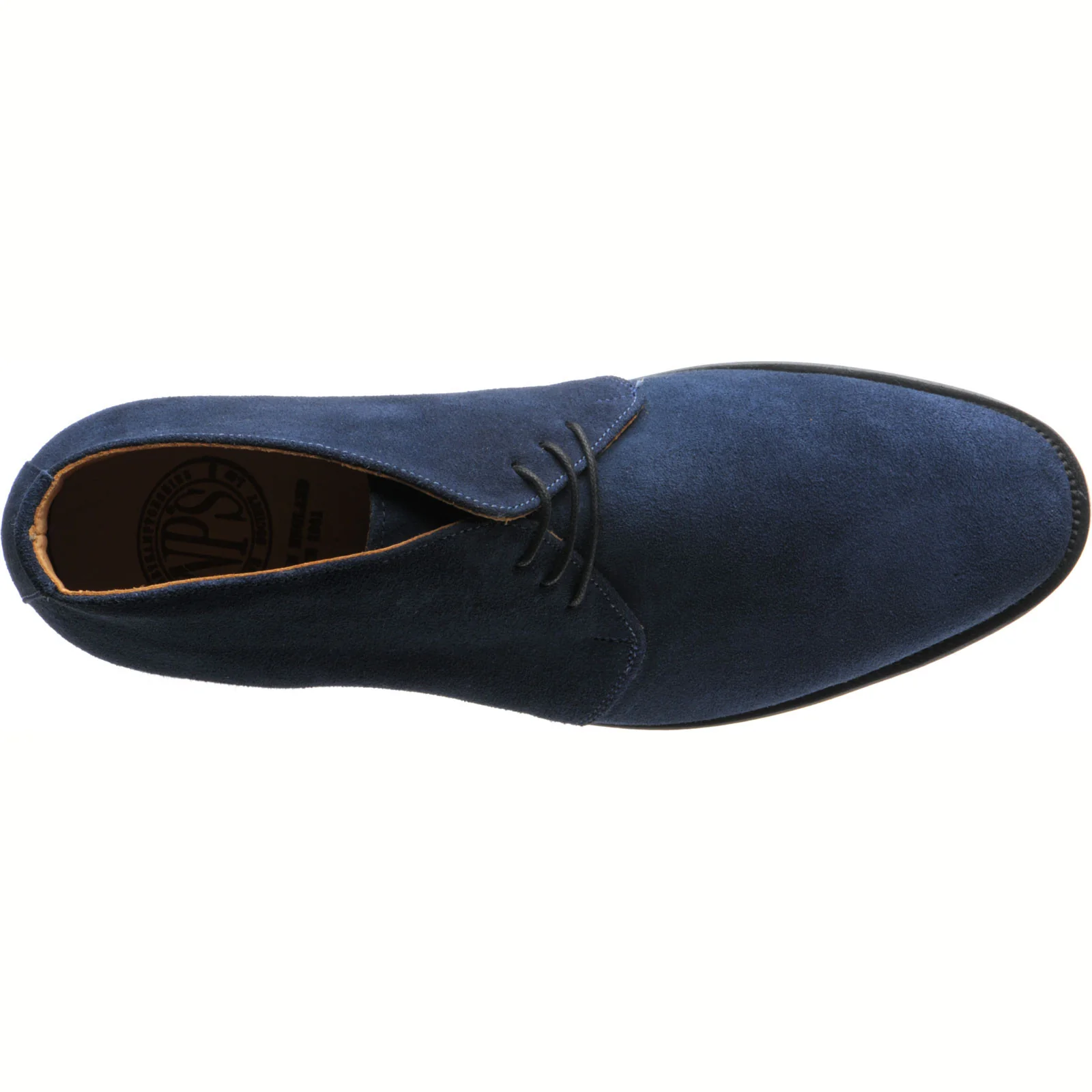 NPS Russell mens Chukka boots in navy suede - Image 3